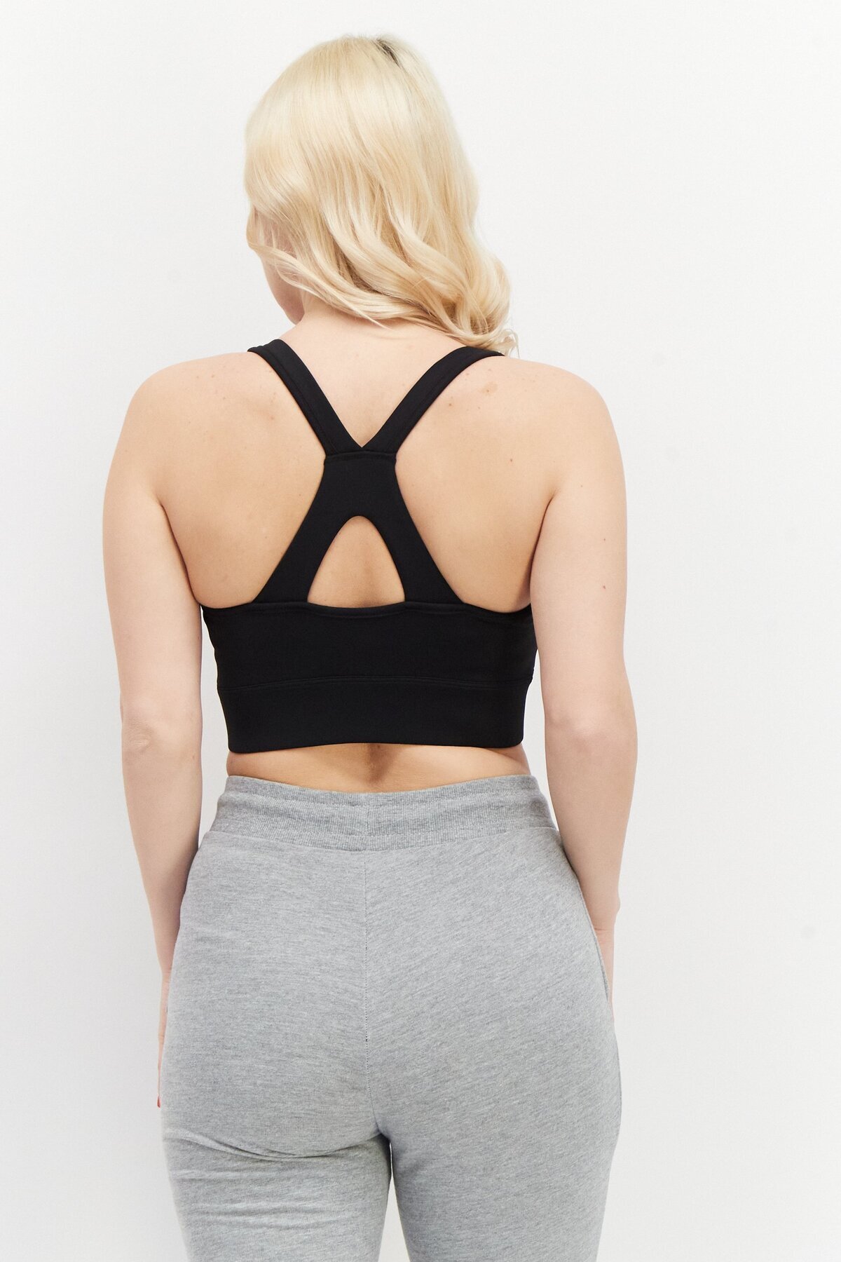 New Balance-Women Sportswear Fit Sleeveless Training Bra, Black 4