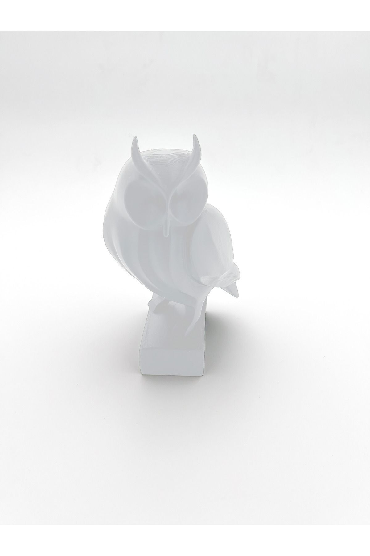 SerenityHaven Owl Beyaz Biblo