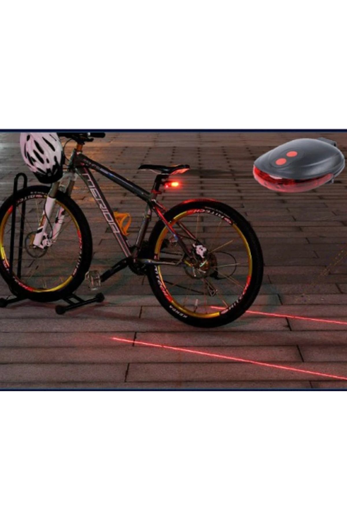 BIGBOYCL Lazer Güvenlik Şeritli Bisiklet Stop Lambası