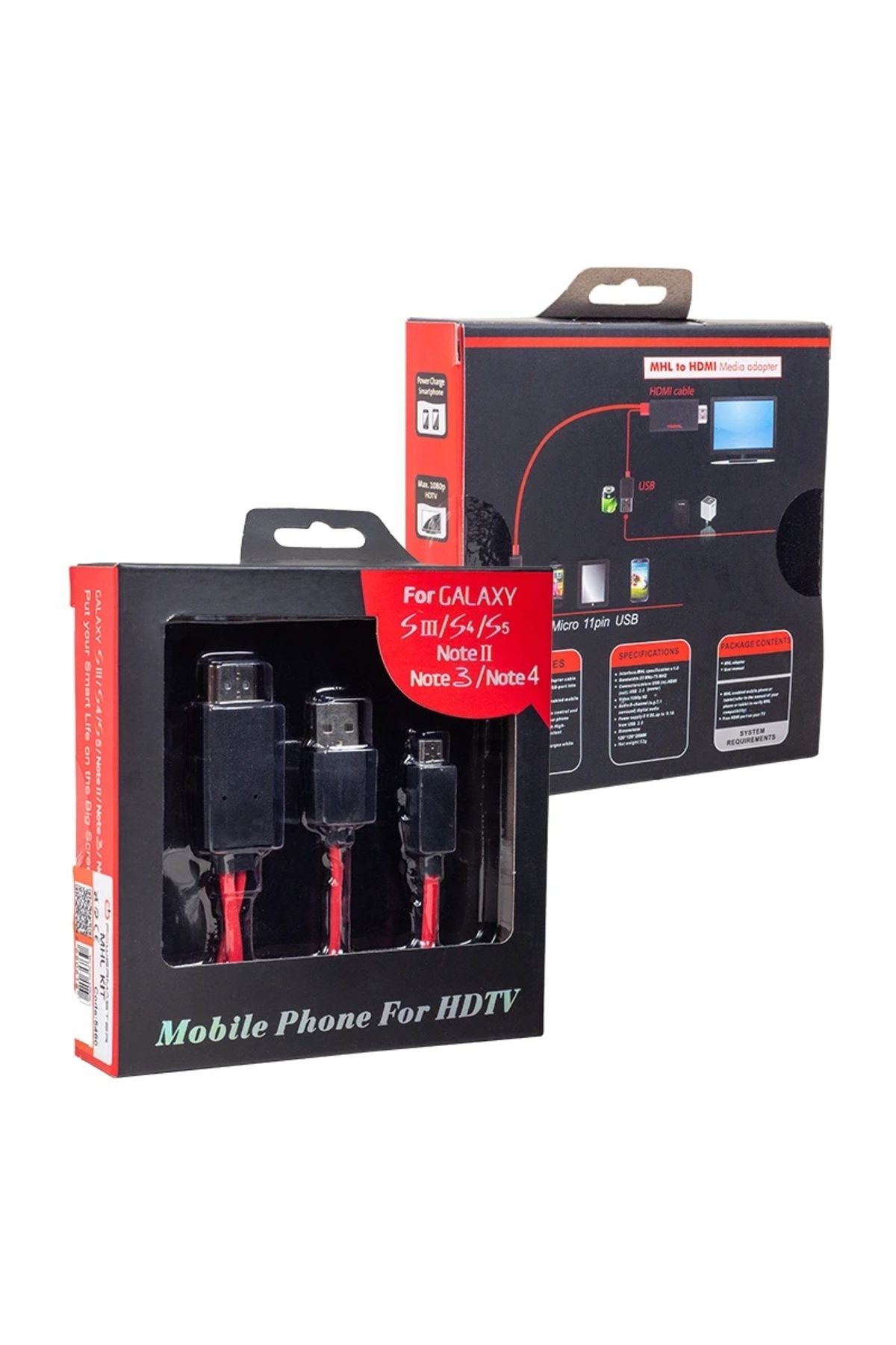 BIGBOYCL Hc-18 Mhl Kit Samsung S5 Hdmı Tv Bağlantı Kablosu