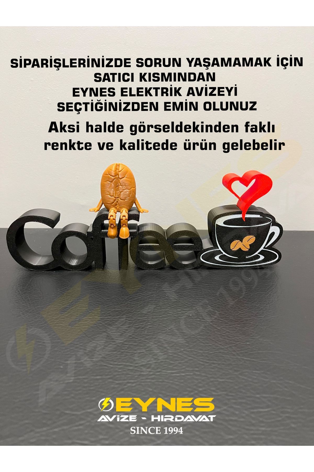 SerenityHaven Kahve Köşesi Dekoru Coffe Yazısı 3d