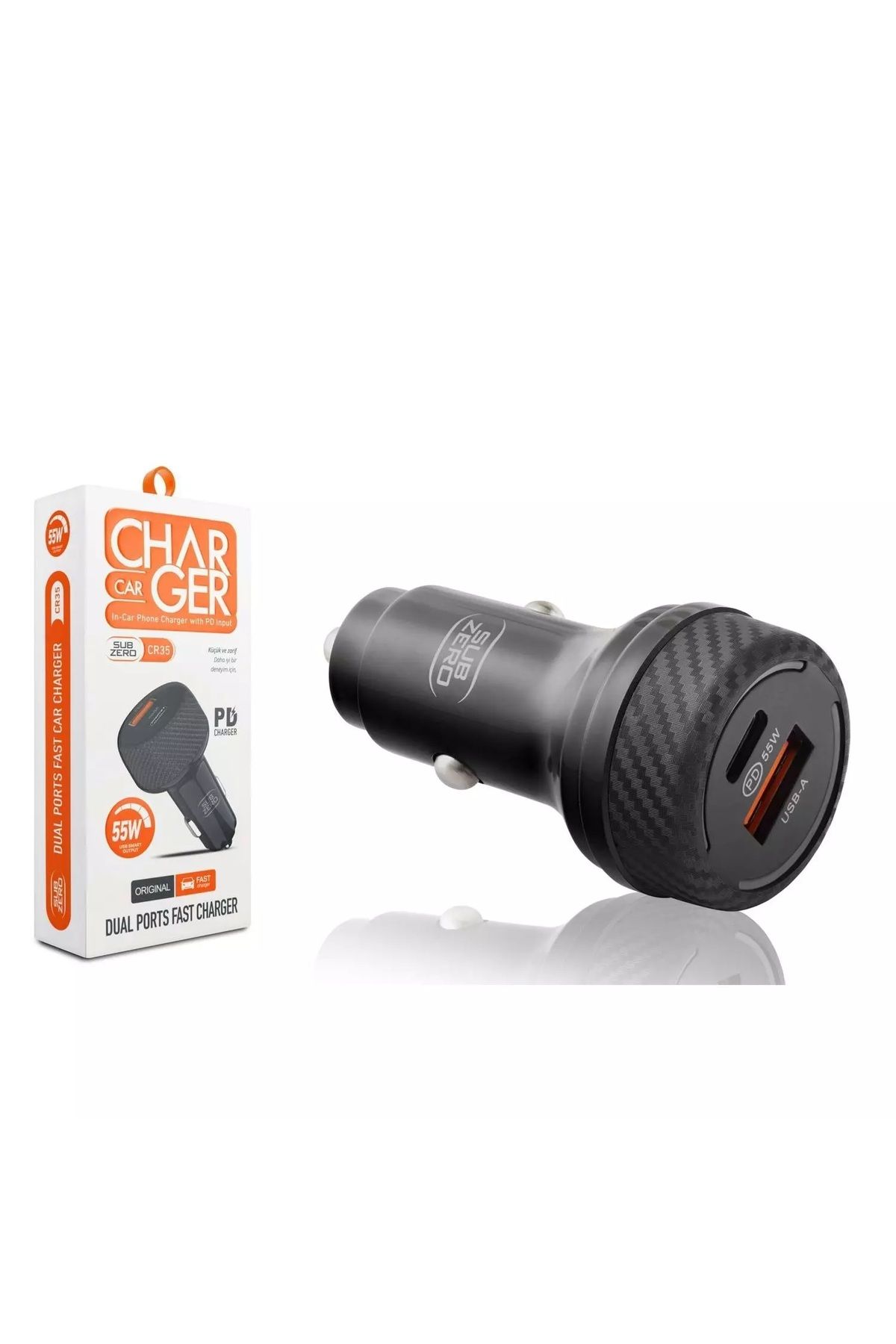 Alışveriş Express CR35 55W 3.0A USB+PD Hızlı Araç Şarj Cihazı