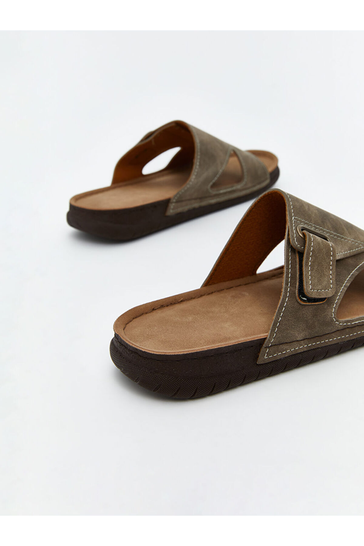 LC Waikiki-Create Your Style from Uzg Store |   Suede Look Men's Slippers 5