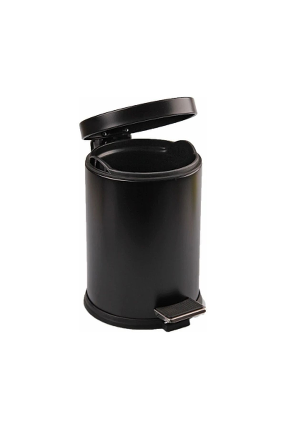 BIGBOYCL 5Lt Siyah Pedallı Metal Çöp Kovası