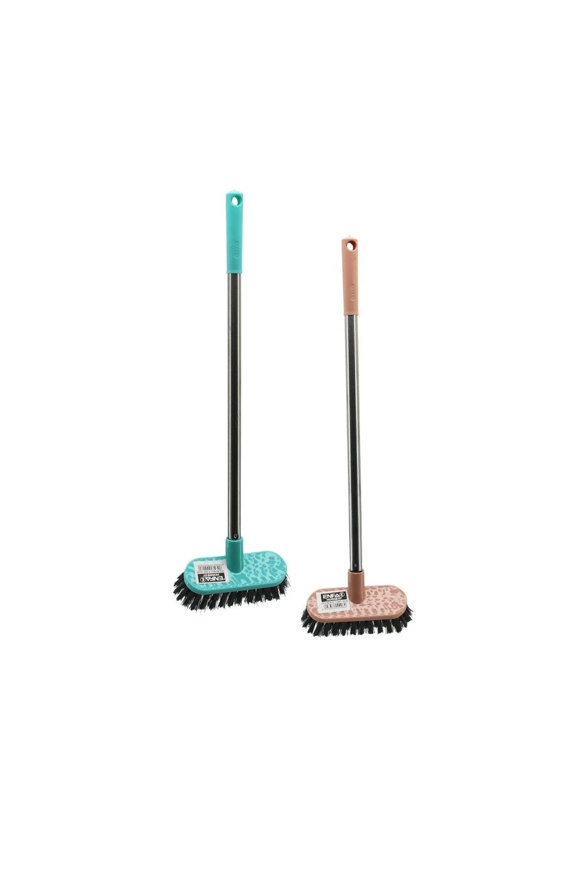 BIGBOYCL Mini Temizlik Fırçası Orta Sert Kıllar Metal Saplı=40Cm - 4.5X12.5Cm
