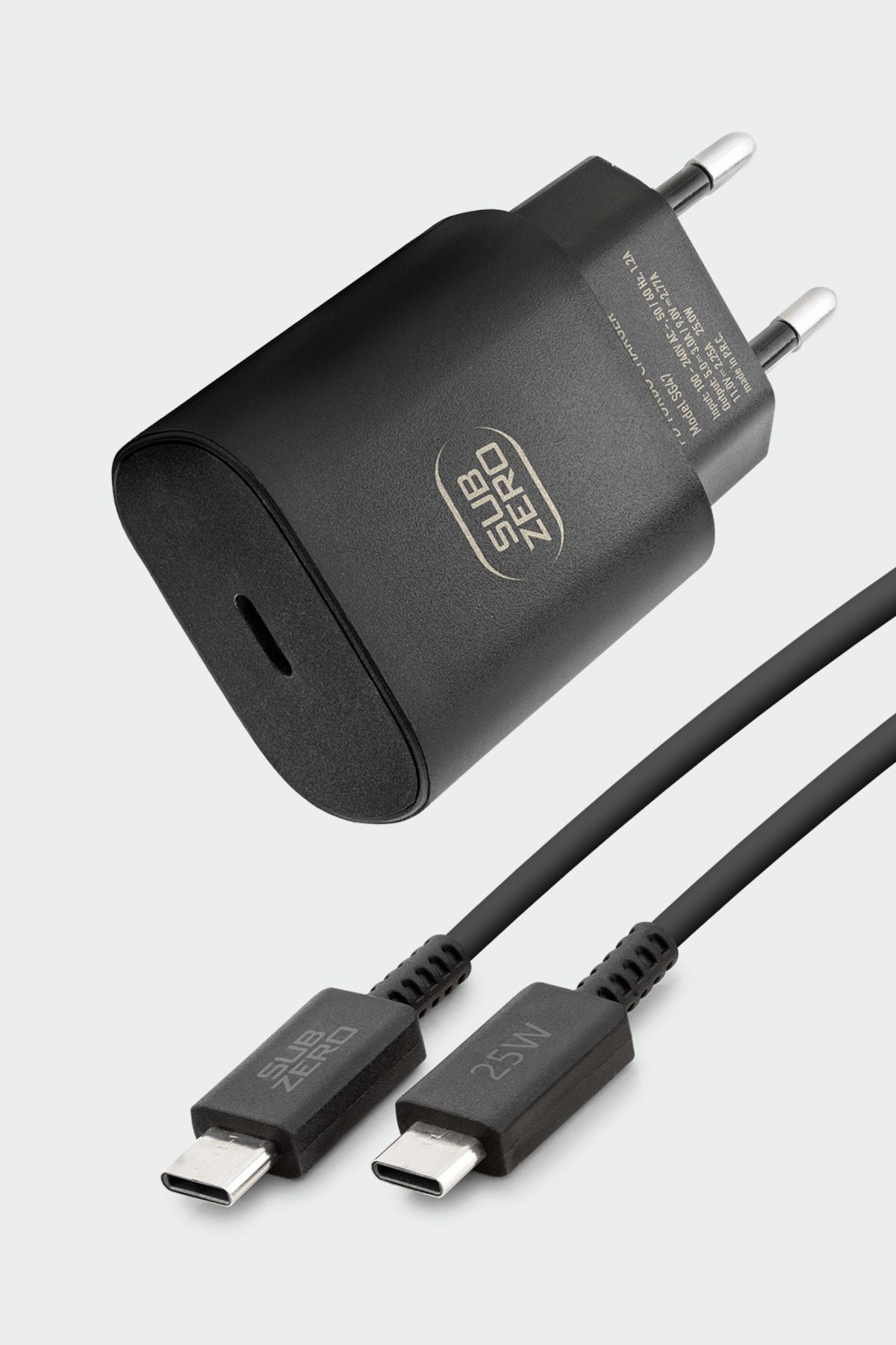 Alışveriş Express SG47 25W PD Type-C to Type-C Kablo Turbo Hızlı Şarj Cihazı Seti