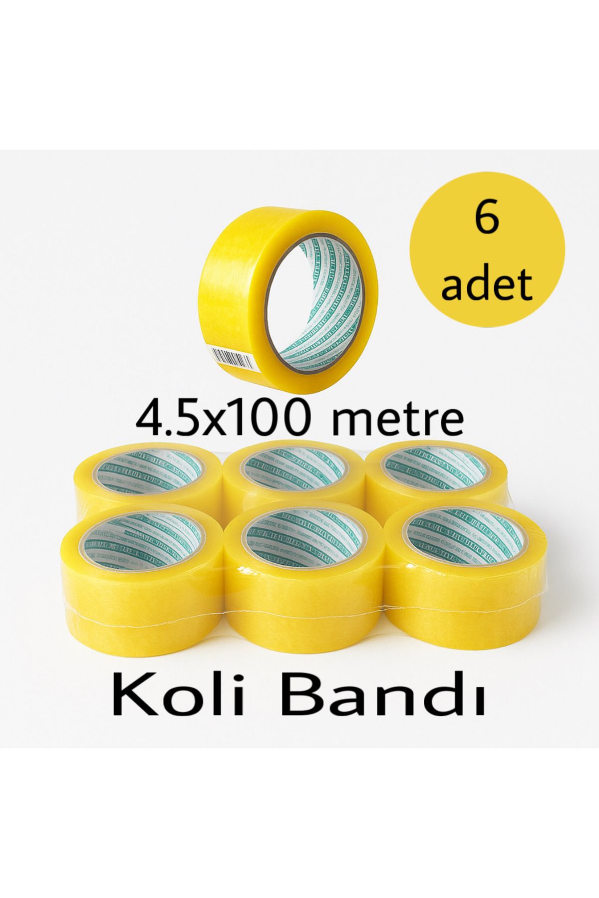 Elb Design 6’lı Koli Bandı Güçlü Yapışkanlı Koli Bandı Seti