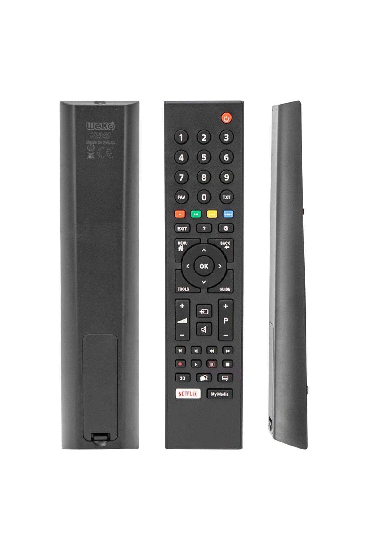 BIGBOYCL Arçelik-Beko Netflıx-My Medıa Tuşlu Lcd Led Tv Geniş Kalıp Kumanda