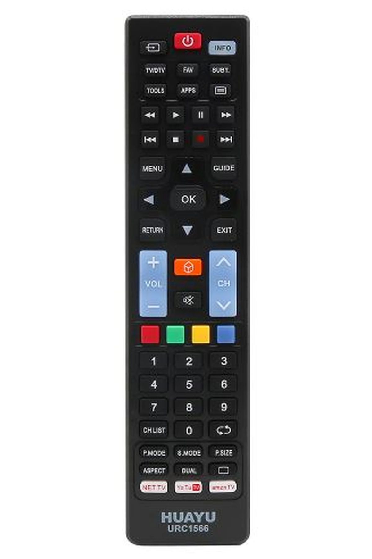 BIGBOYCL Urc1566 5 In 1 Youtube - Netflıx - Amazon Tuşlu Unıversal Lcd- Led Tv Kumanda