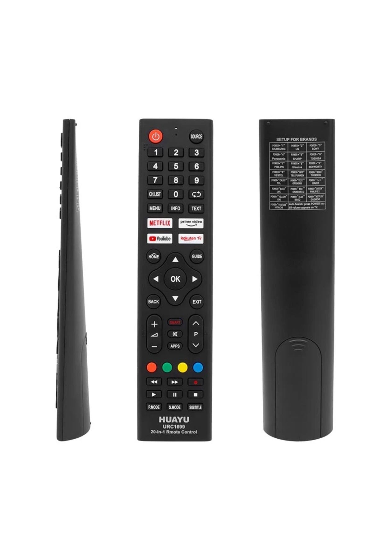 BIGBOYCL Huayu Kl Urc1699 20 In 1 Netflıx- Youtube- Prıme Vıdeo Tuşlu Unıversal Lcd-Led Tv Kumanda