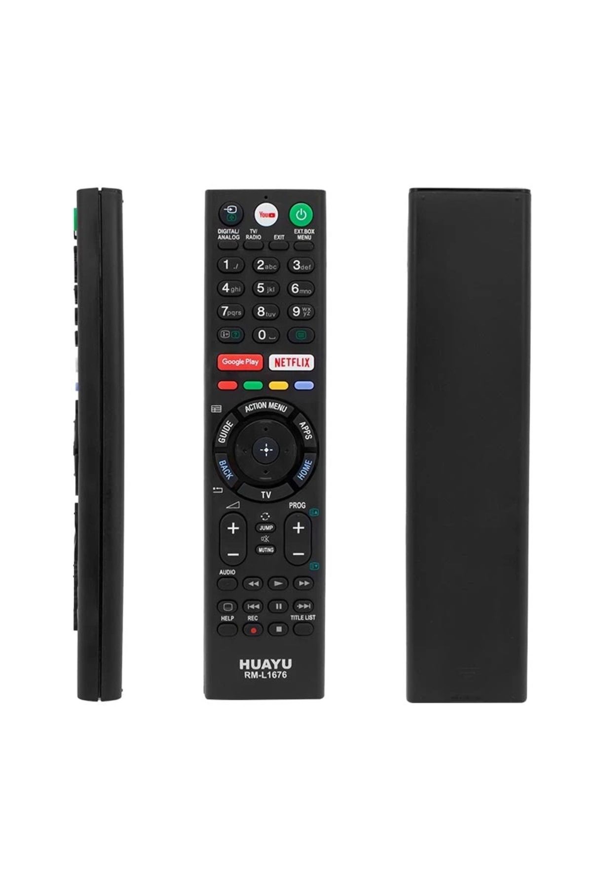 BIGBOYCL Huayu Kl Rm-L1676 Sony Google Play- Netflıx - Youtube Tuşlu Unıversal Lcd-Led Tv Kumanda