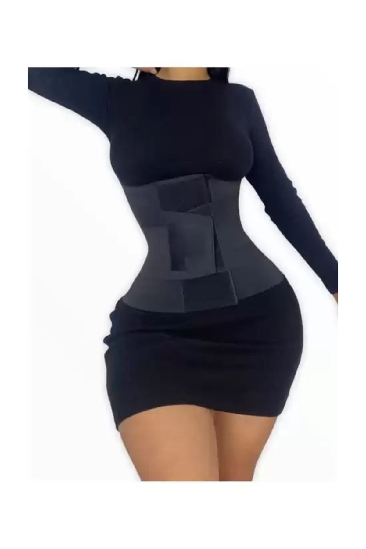 ANI İÇ GİYİM Beden Küçülten Latex Agraflı Kum Saati Görünümlü Yapışkanlı Toparlayıcı Korse
