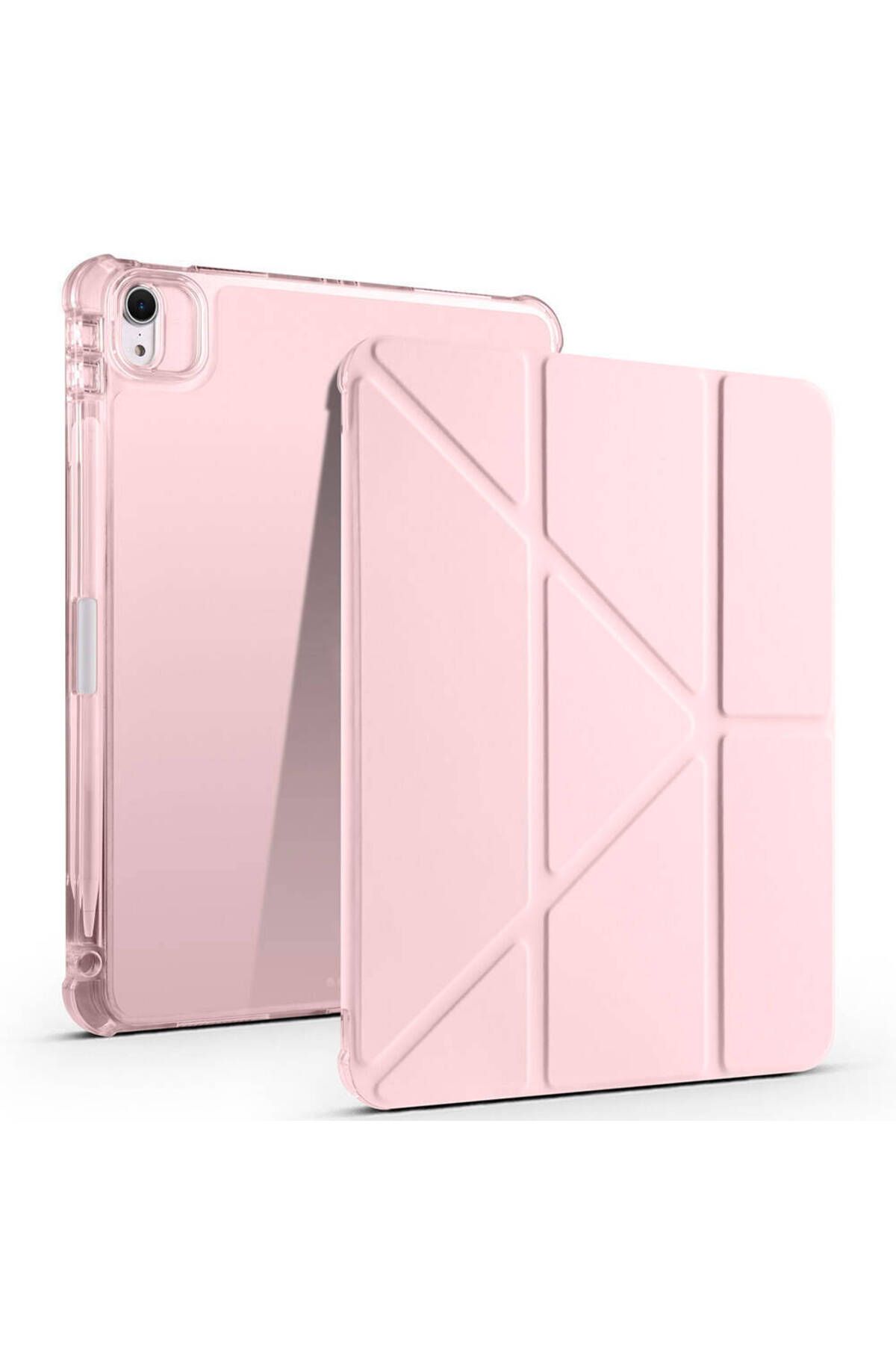 Başkenttekno iPad Air 11 2025 M3 Kılıf Tri Folding Kalem Bölmeli Standlı Kılıf