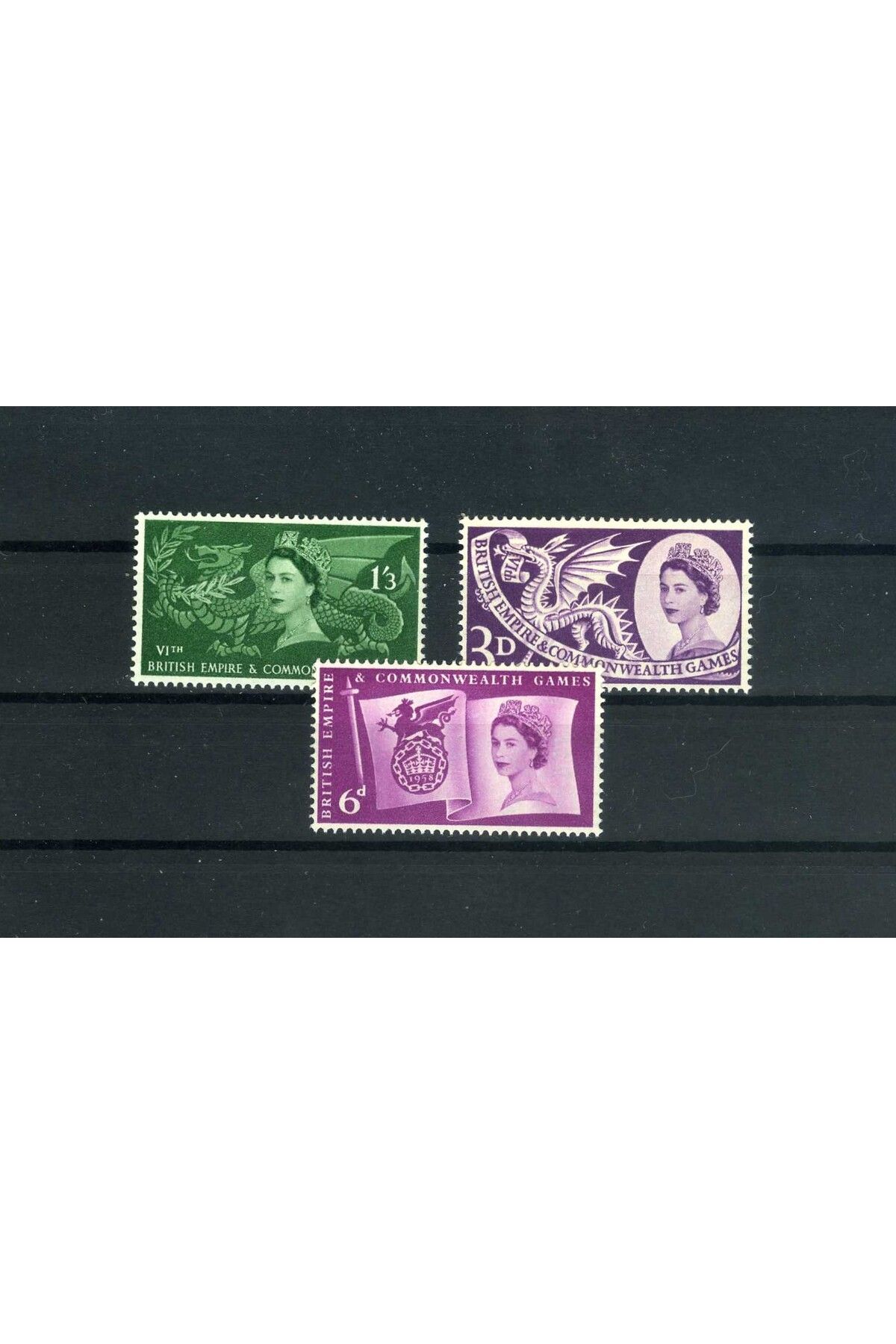 Jupiter Stamps Koleksiyon Pulları,İngiltere 3 Pul Damgasız Tam Seri,Konsept Hediyelik,Hobi Dünyası,ASB-934771654