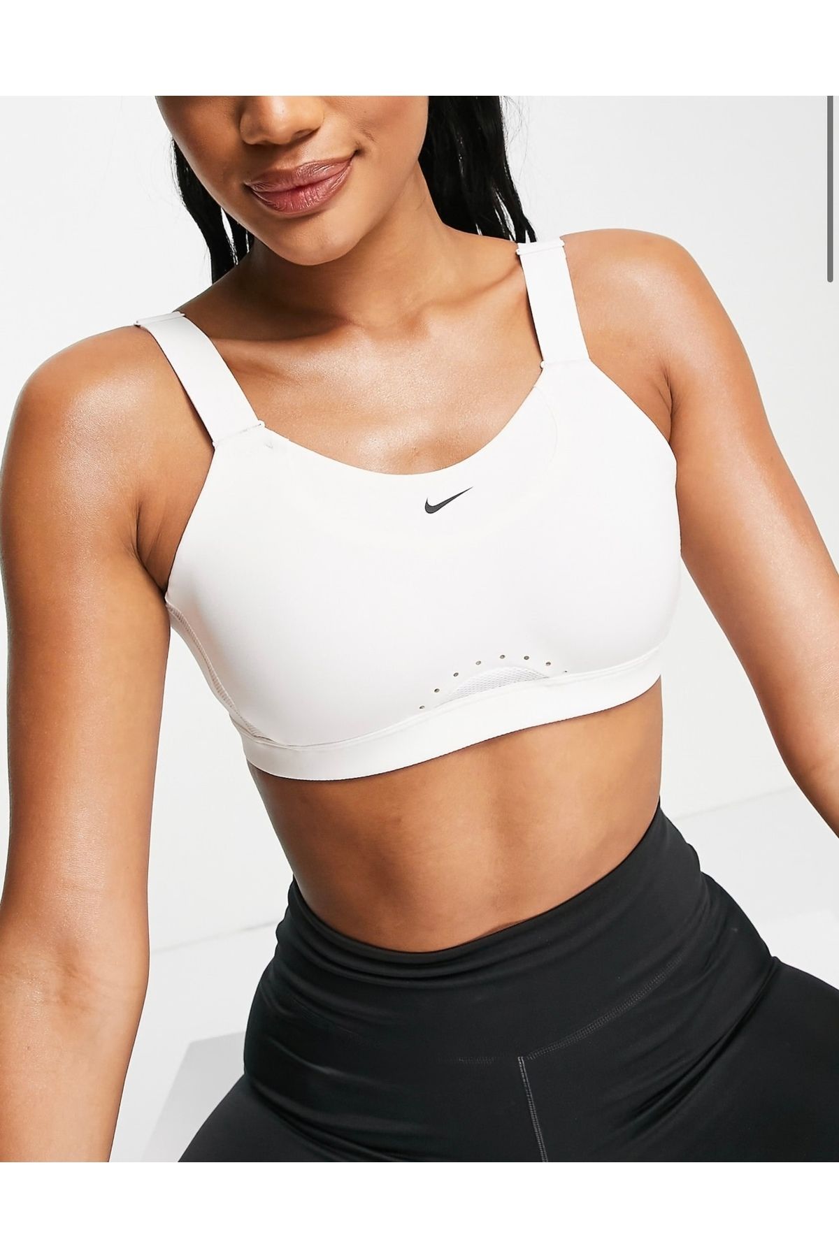 Nike Dri-Fit Alpha High-Support Padded Adjustable Training Beyaz Kadın Spor Sütyeni