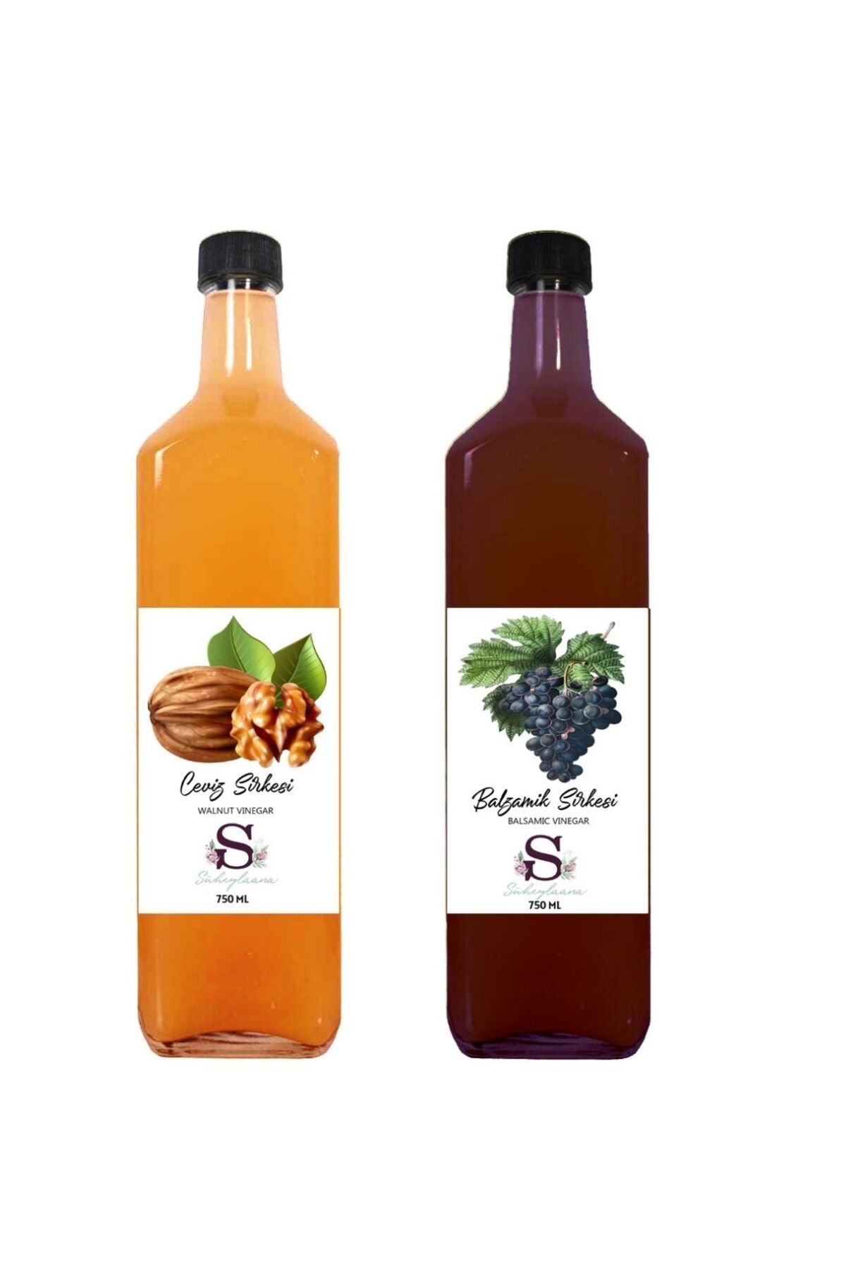 Süheylaana Doğal Ceviz Sirkesi 750 Ml - Doğal Balzamik Sirkesi 750 Ml