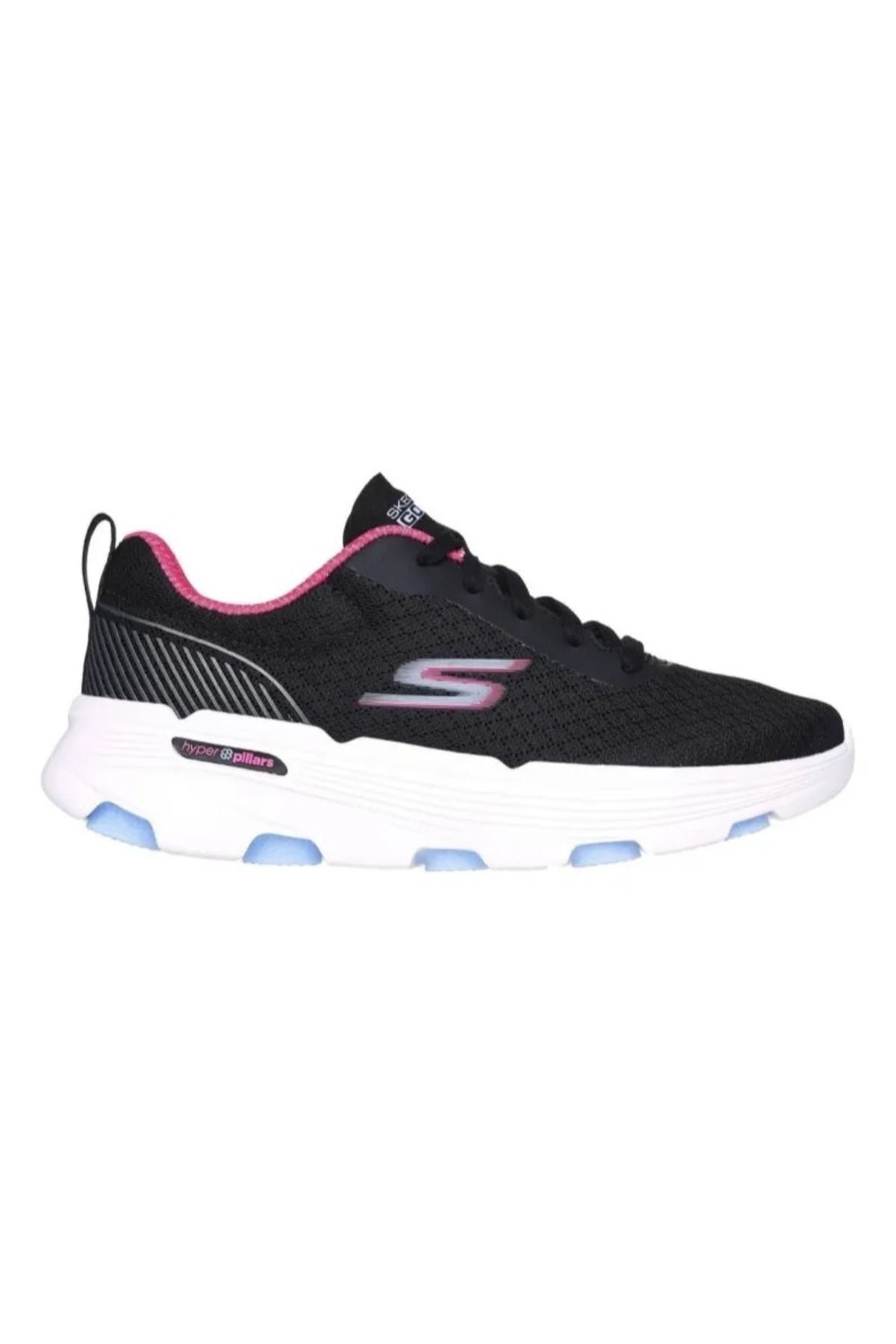 SKECHERS 129333-BKPK Go Run 7.0 Active Stride Kadın Siyah Yürüyüş Koşu Spor Ayakkabı