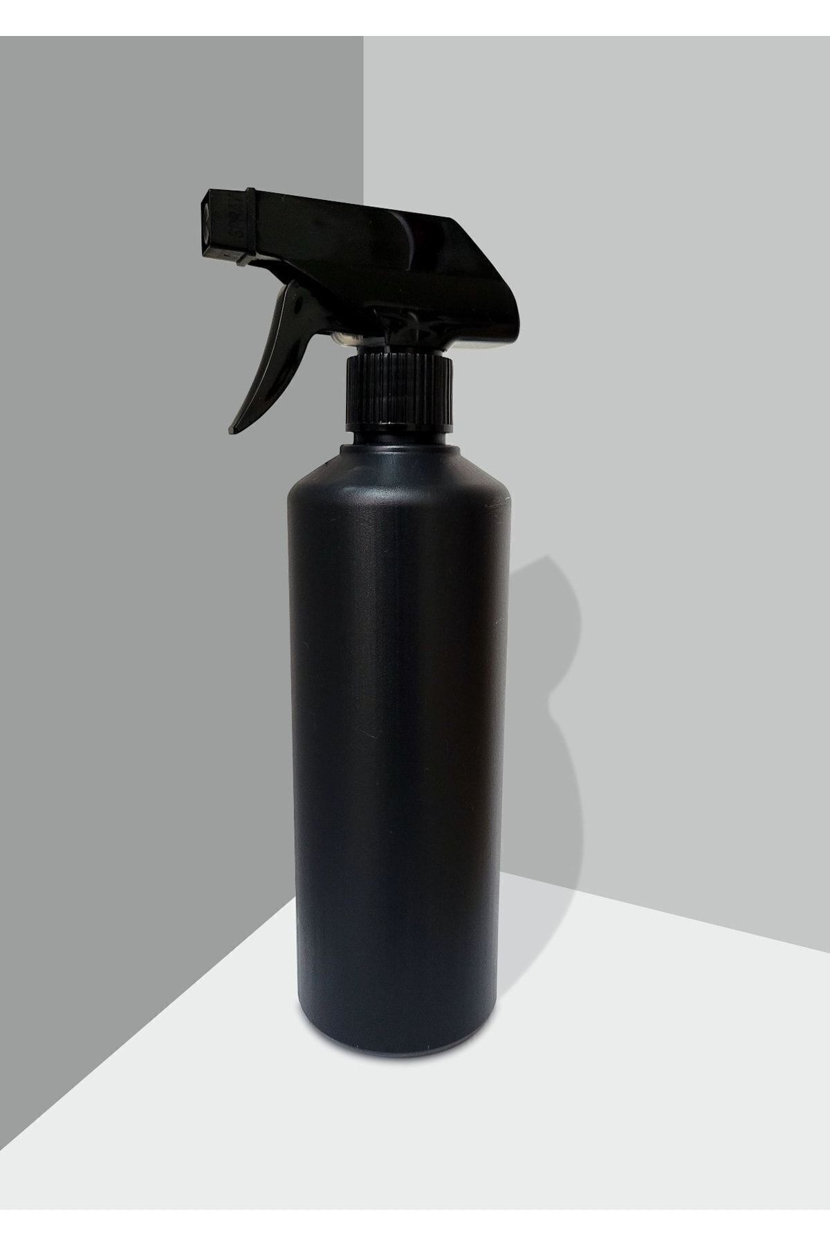 Durucam 500 ml Boş Siyah Politilen Kimyasala Dayanıklı Deterjan,dezenfekten,parfüm Sulama Için 5 Sprey Şişe