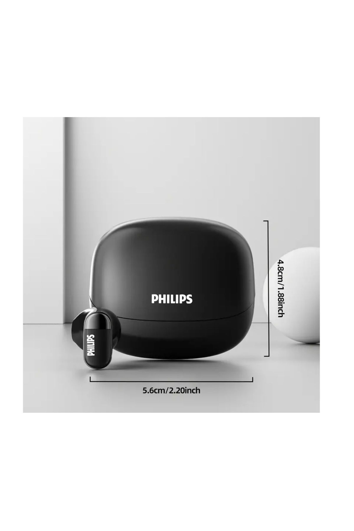 Philips-2169 Wireless Headphones,AI-powered noise reduction,360°spatial audio,condenser microphone 4