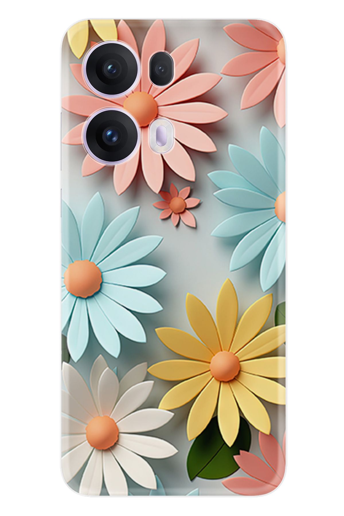 Kılıfland Oppo Reno 13F Kılıf Boutique Baskılı Resimli Güzel Çiçekler Pcode -020