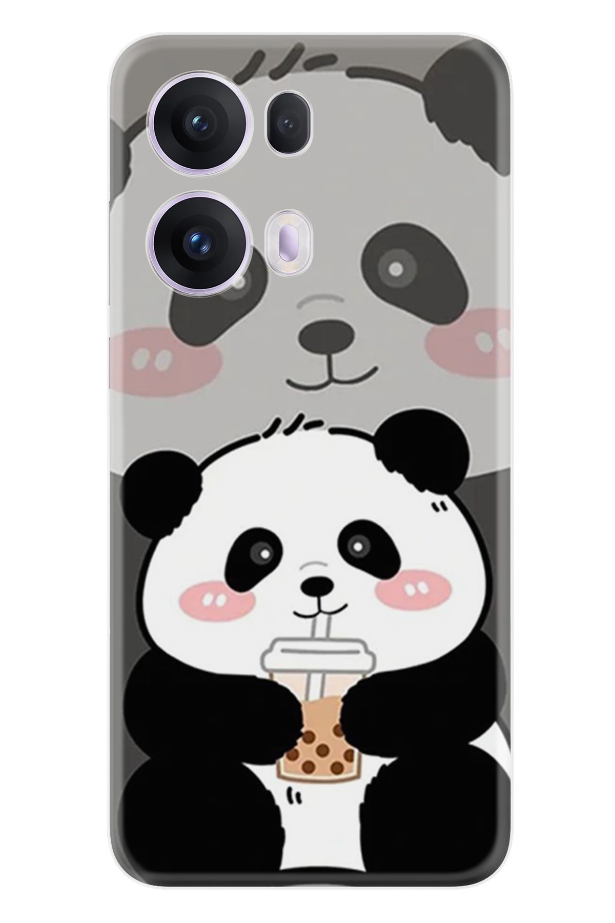 Kılıfland Oppo Reno 13 Pro Kılıf Boutique Baskılı Resimli Milkshake Panda Pcode -058