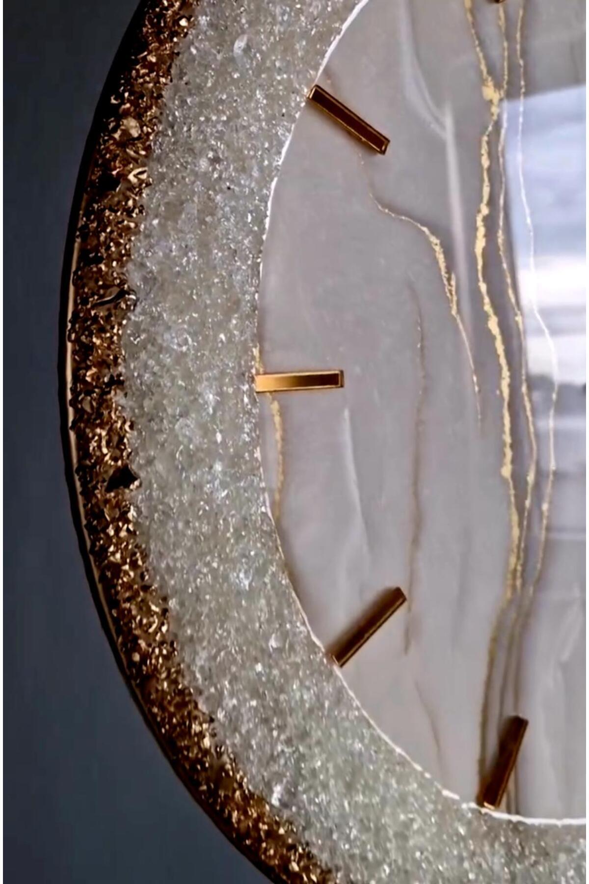 Sultan Tasarım-Stylish Wall Clock with Epoxy Design - 40 cm Diameter 2