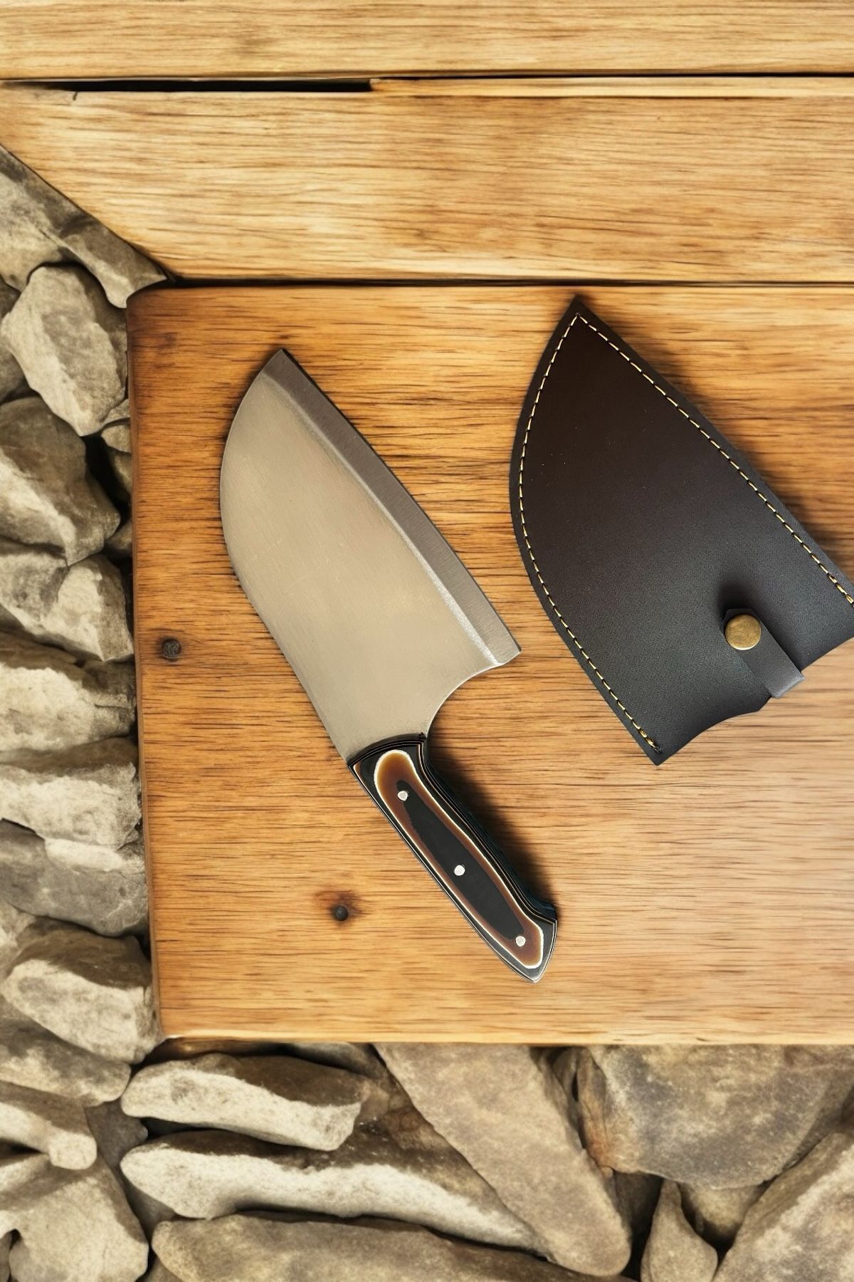 THORIN 27cm 4116 çelik Verzalit sap Almazan model Kılıflı Şef bıçağı