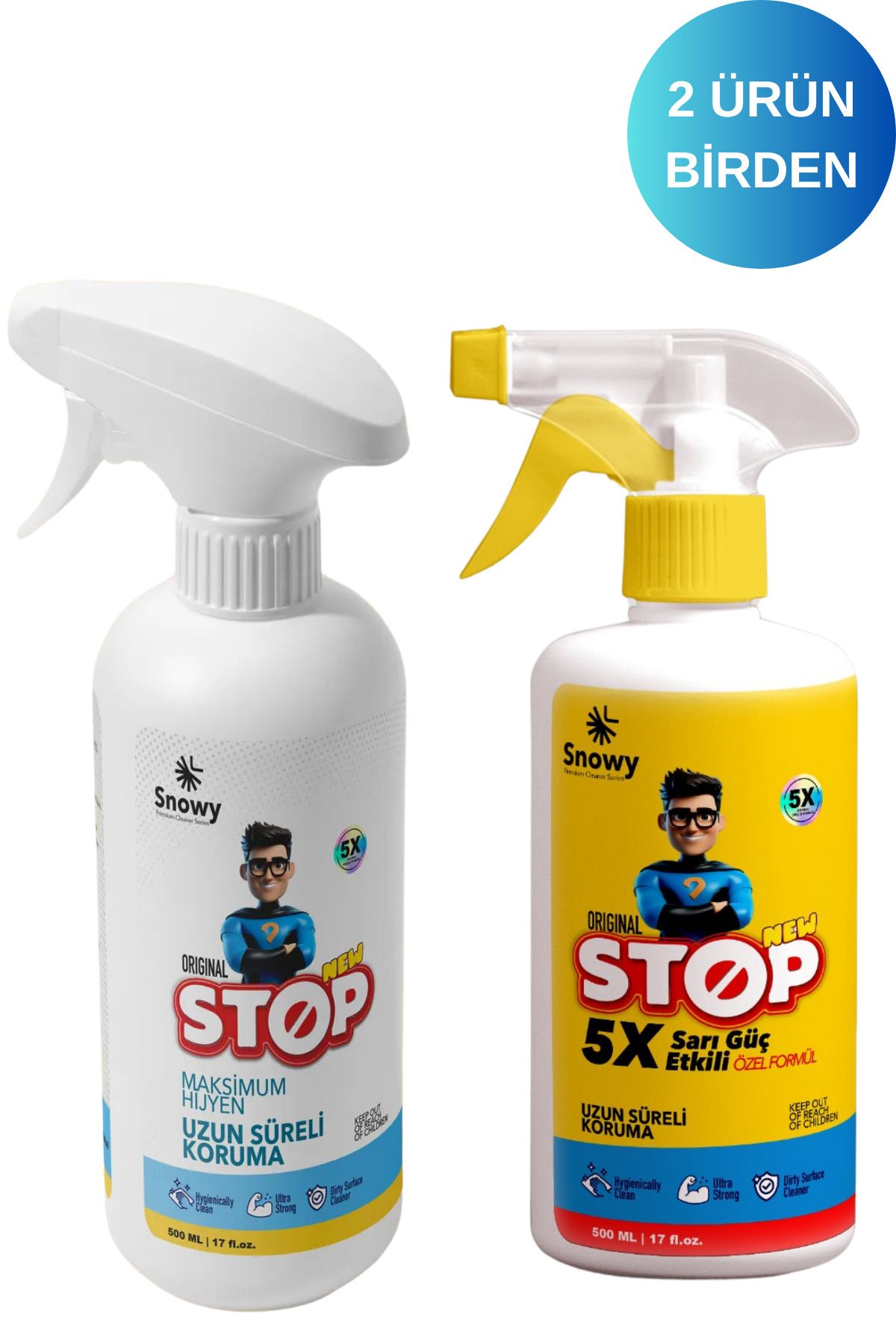 Snowy STOP&STOP FORTE EV TEMİZLİK LEKE ÇIKARICI SPREY 2Lİ 500ML
