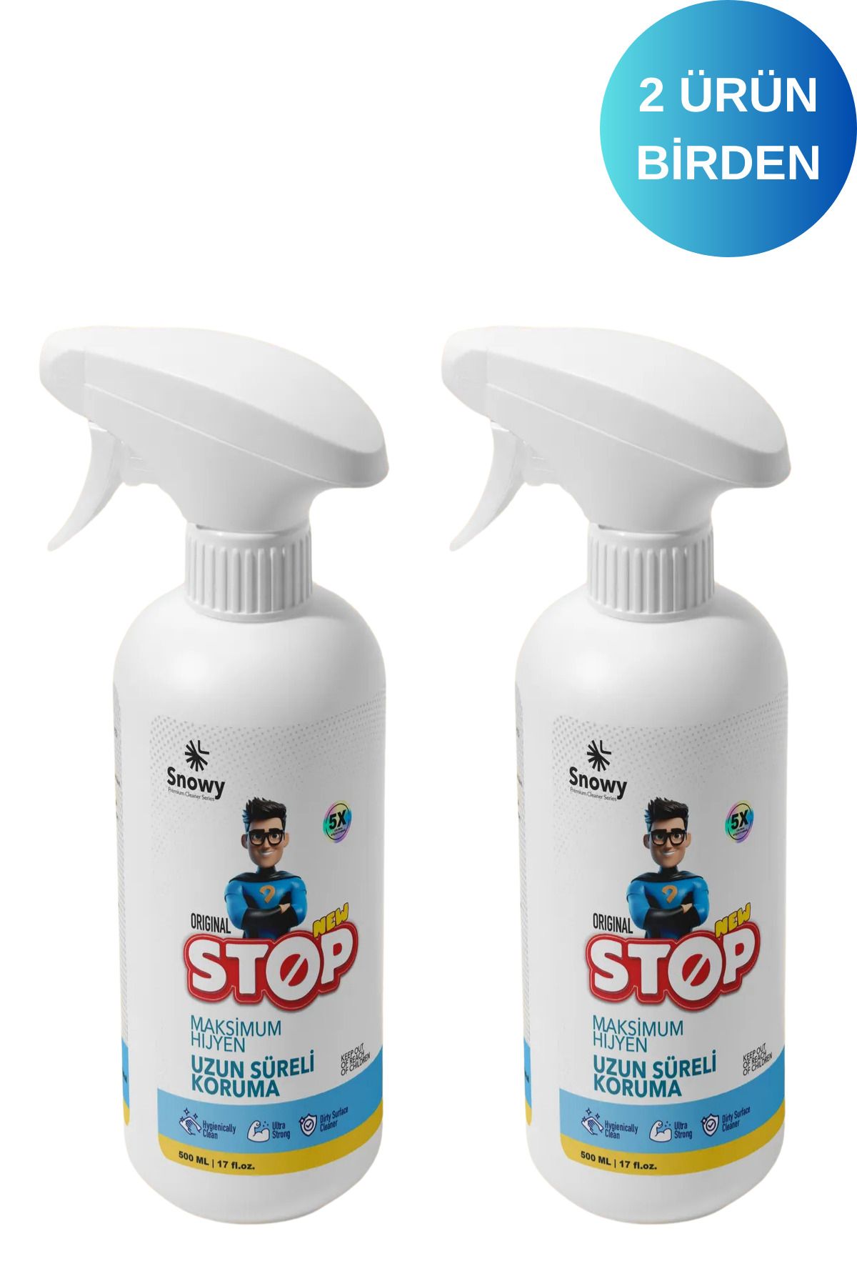 Snowy STOP&STOP FORTE EV TEMİZLİK LEKE ÇIKARICI SPREY 2Lİ 500ML