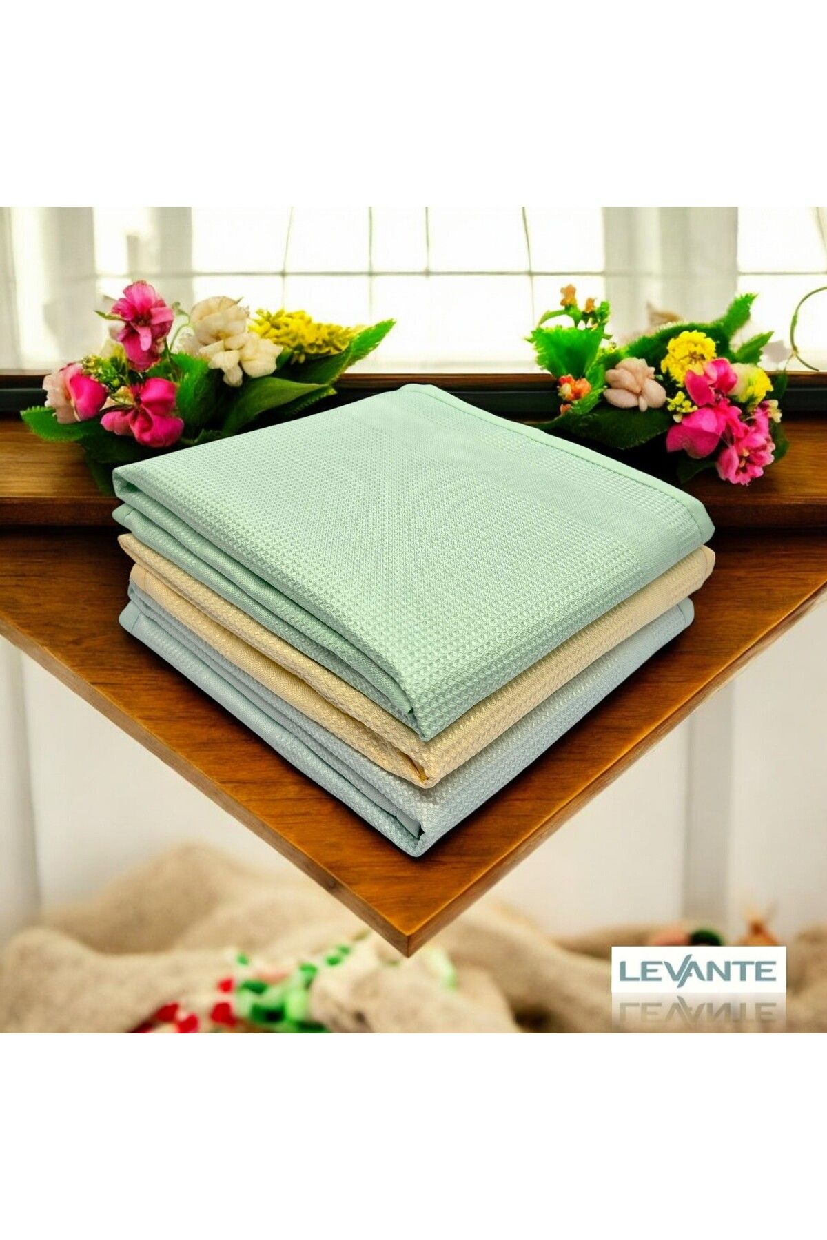 Levante Mikrofiber Temizlik Bezi 3'lü Set - 42x64 Cm | Leke Tutmaz | Yüksek Emicilik | Koku Yapmaz