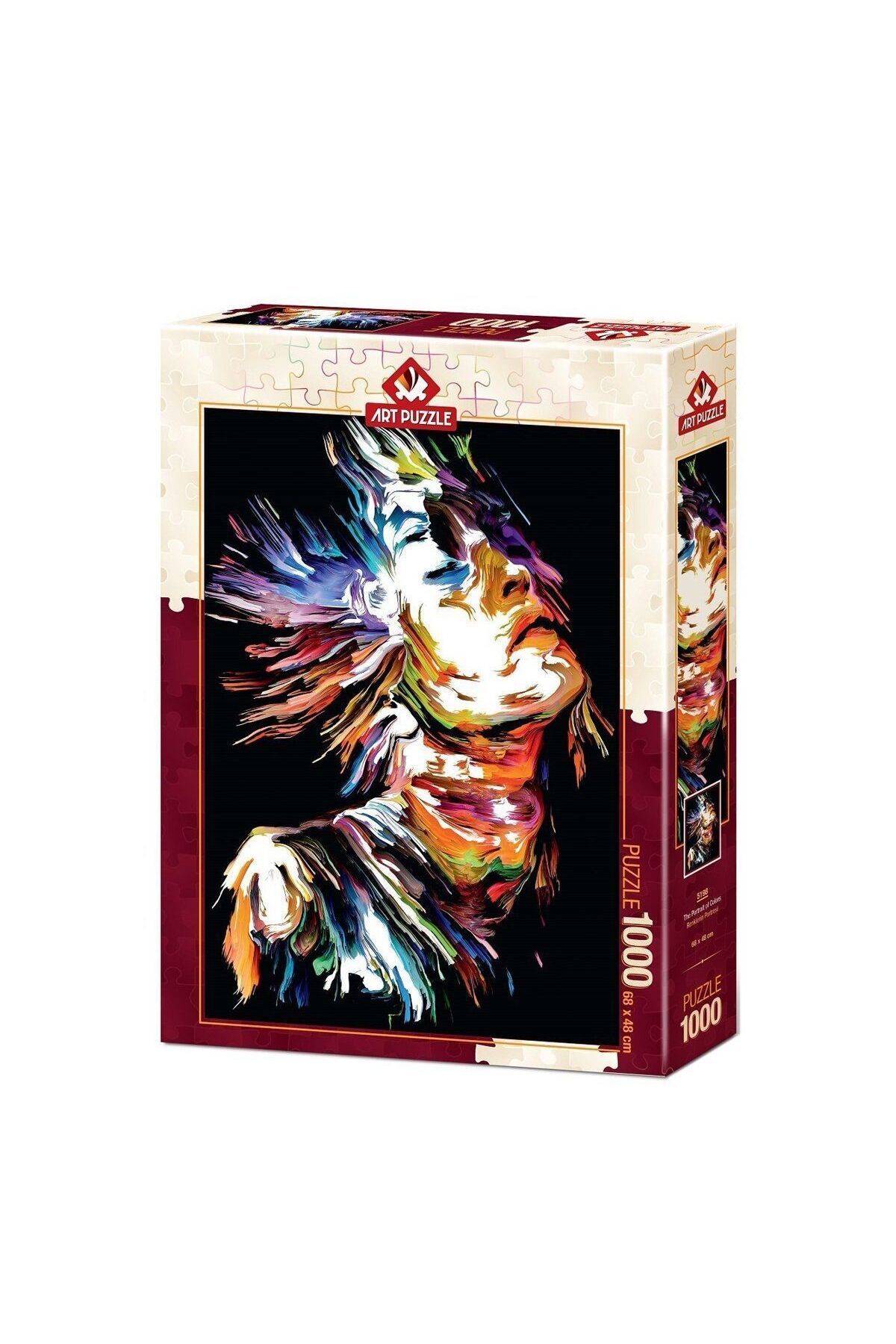 merland benvecocuk 5198 Art Puzzle, Renklerin Portresi 1000 Parça