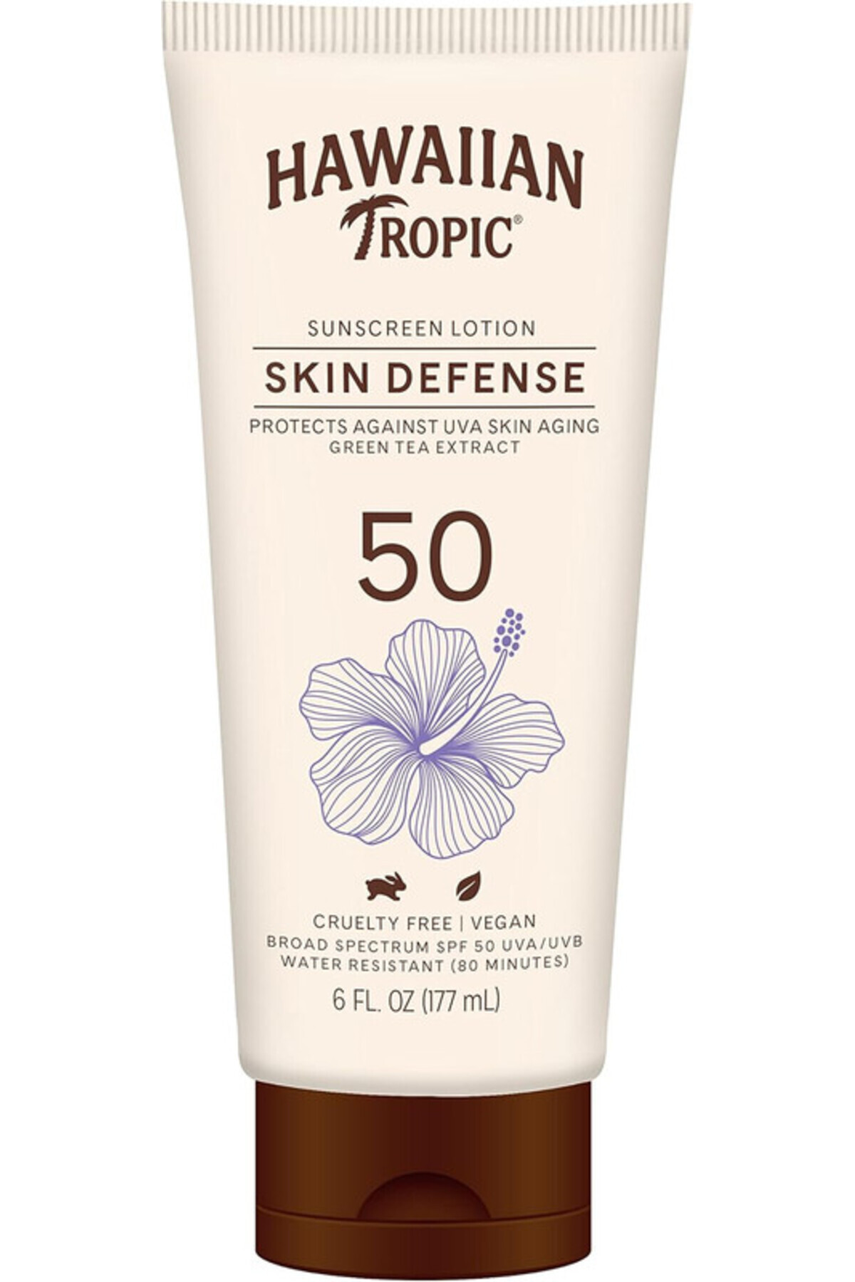 Hawaiian Tropic-Sunscreen Lotion Skin Defense, , SPF 50 UVA/UVB Lightweight- 177ml 1