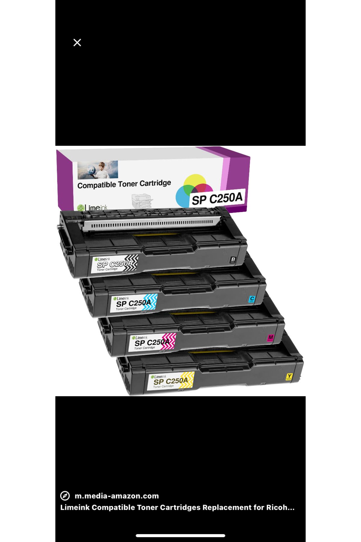 Tex Ricoh SP-C250 4 Renk Muadil Toner Seti – Cyan Magenta Yellow Black – %100 Uyumlu