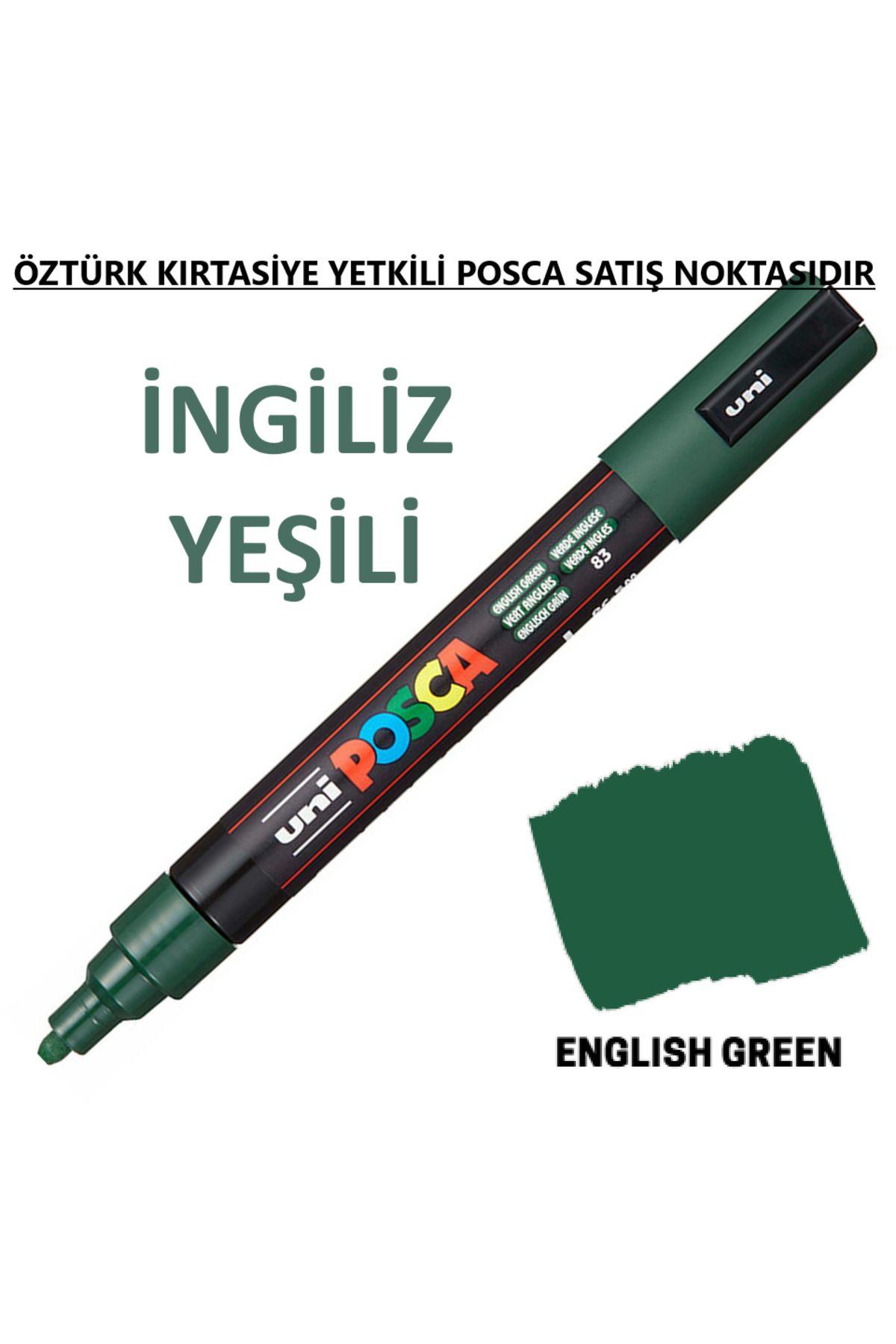 Uni Posca İngiliz Yeşili Marker Pc-5m (1.8-2.5mm) Poska Pc5m Pc - 5m