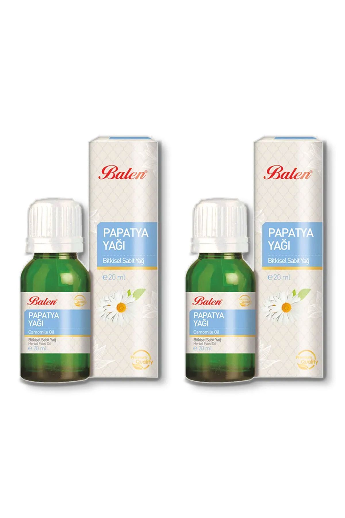 GÜLCE LOKMAN HEKİM AKTAR BALEN PAPATYA YAĞI 2 X 20ML MASERASYON