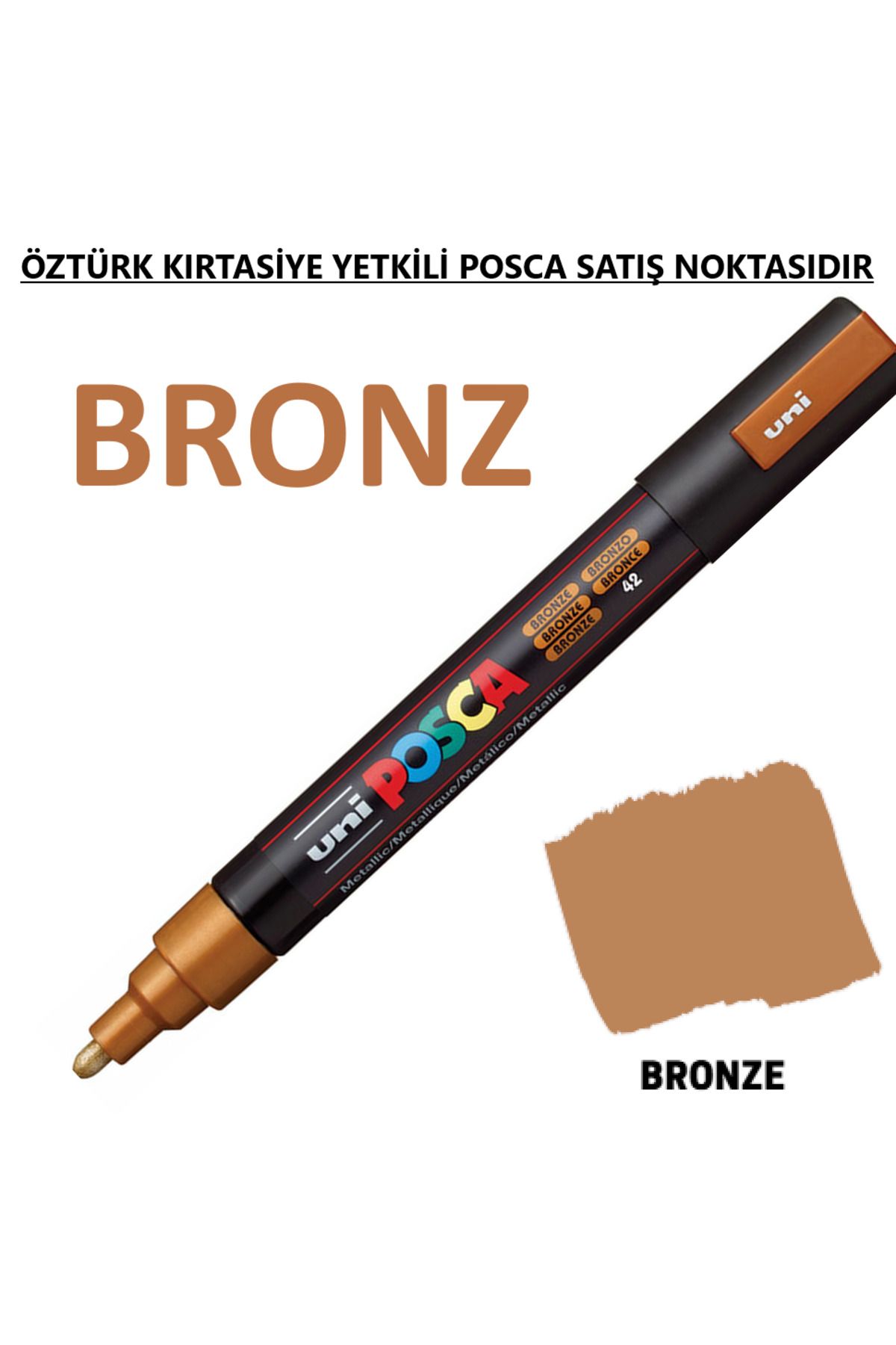 Uni Posca Bronz Marker Pc-3m (0.9-1.3mm) Poska Pc3m Pc - 3m
