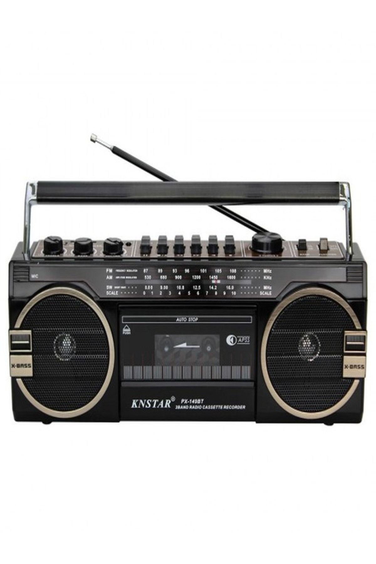 Knstar Siyah Bluetooth Kasetçalar PX-280BT