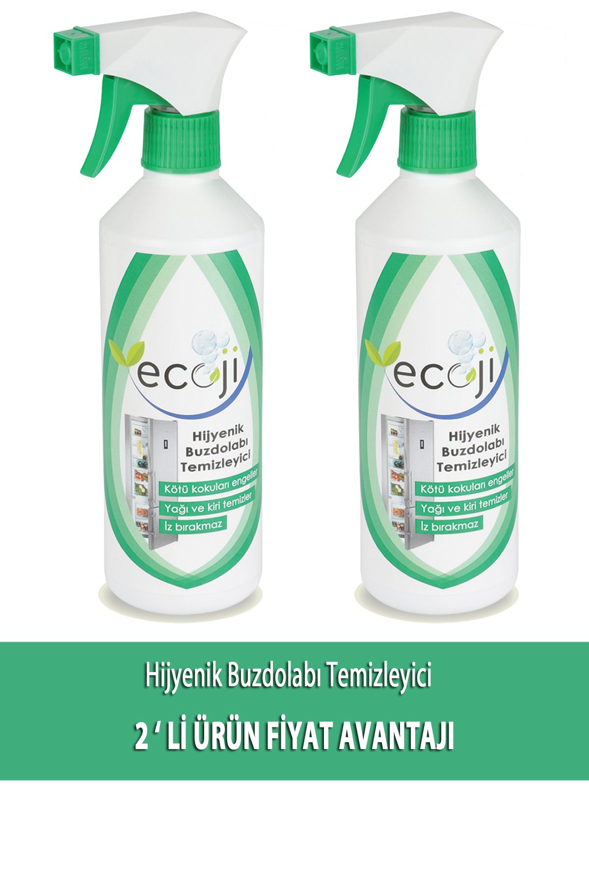 ECOJİ Hijyenik Buzdolabı Temizleyici - 2 adet