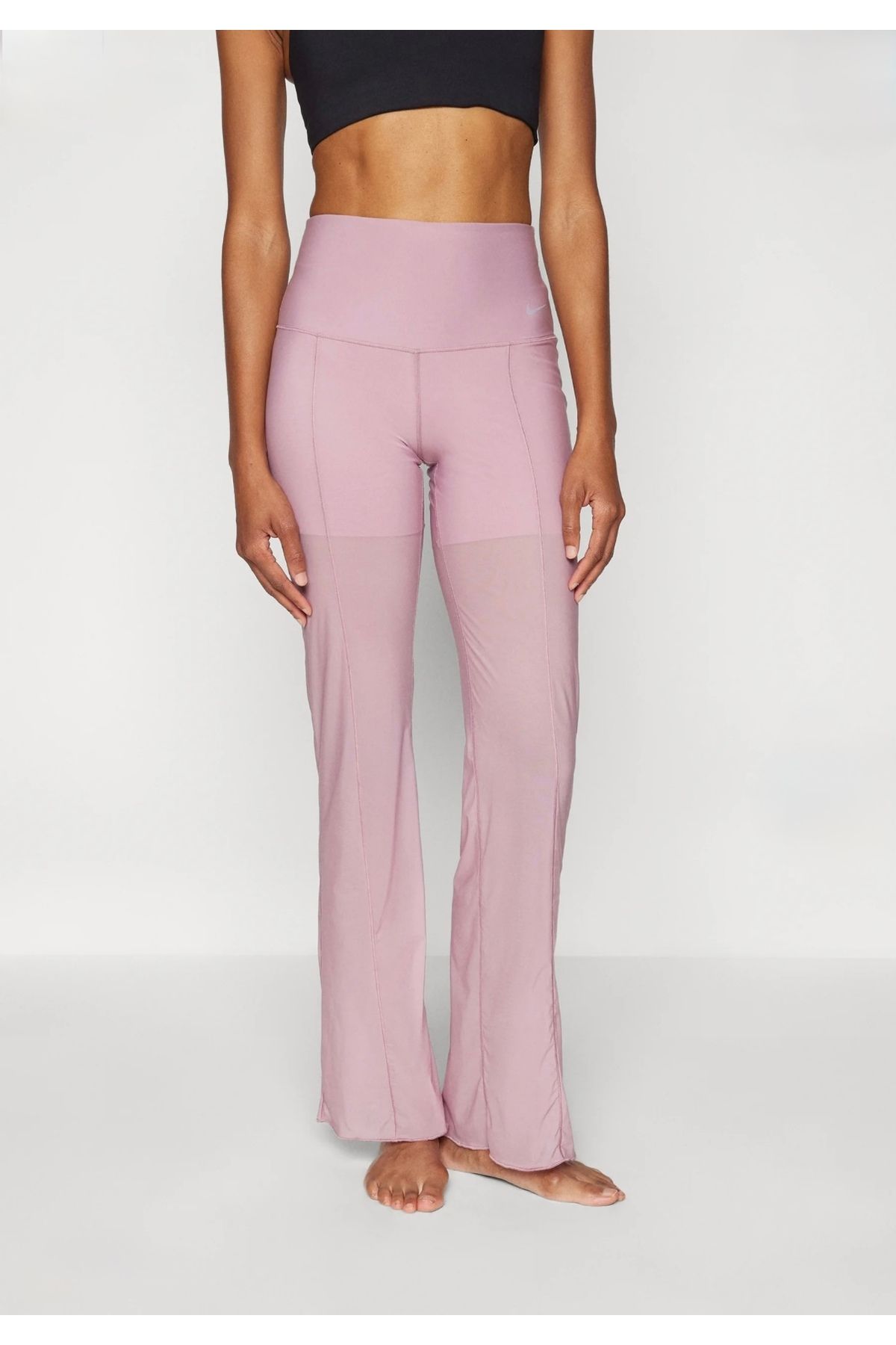 Nike Dri-Fit Zenvy High Waist Sheer Training Pembe Kadın Tayt