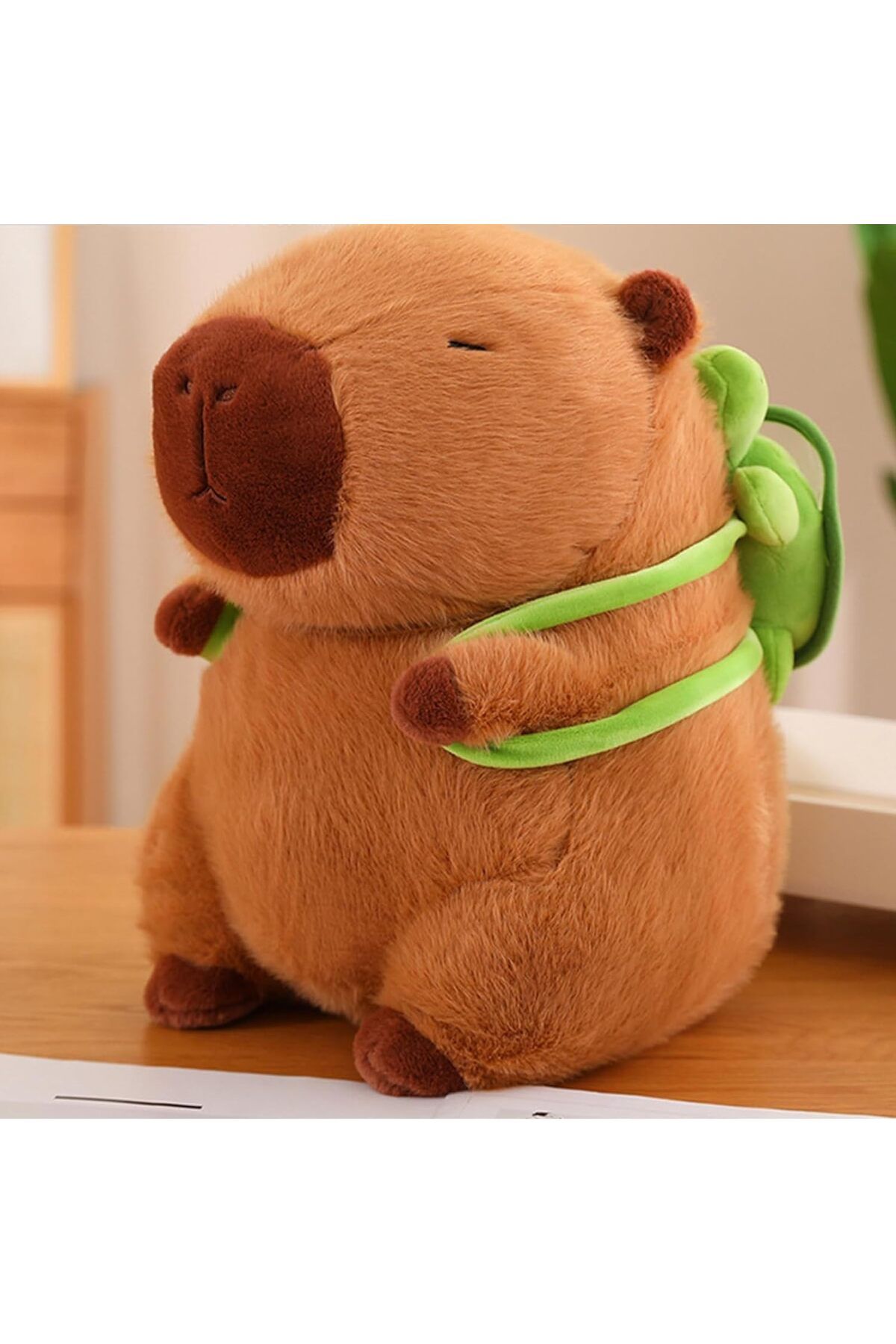 MİLKYADATOYS Sevimli Capybara peluş hayvan 23 cm kahverengi