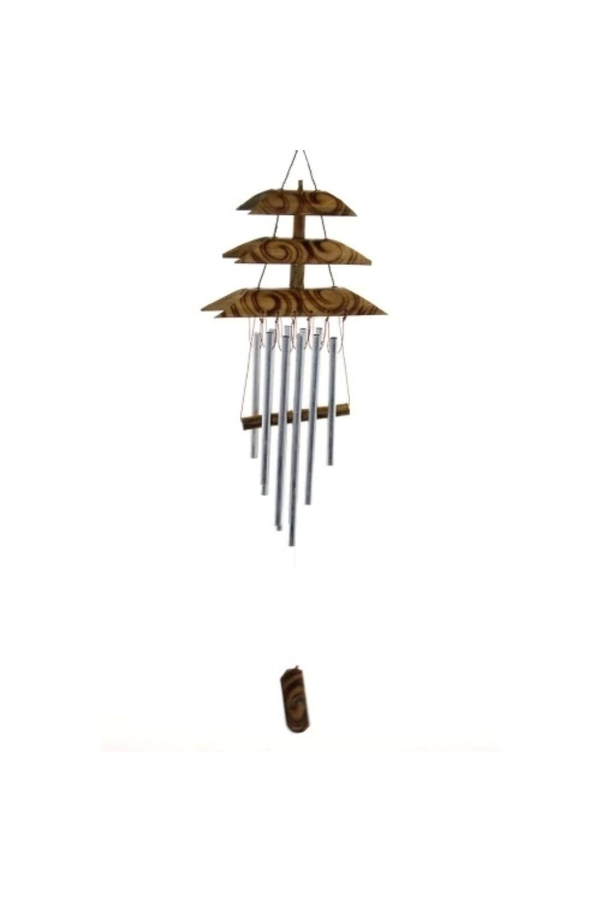 SerenityHaven Bambu Metal Çanlı Rüzgar Çanı
