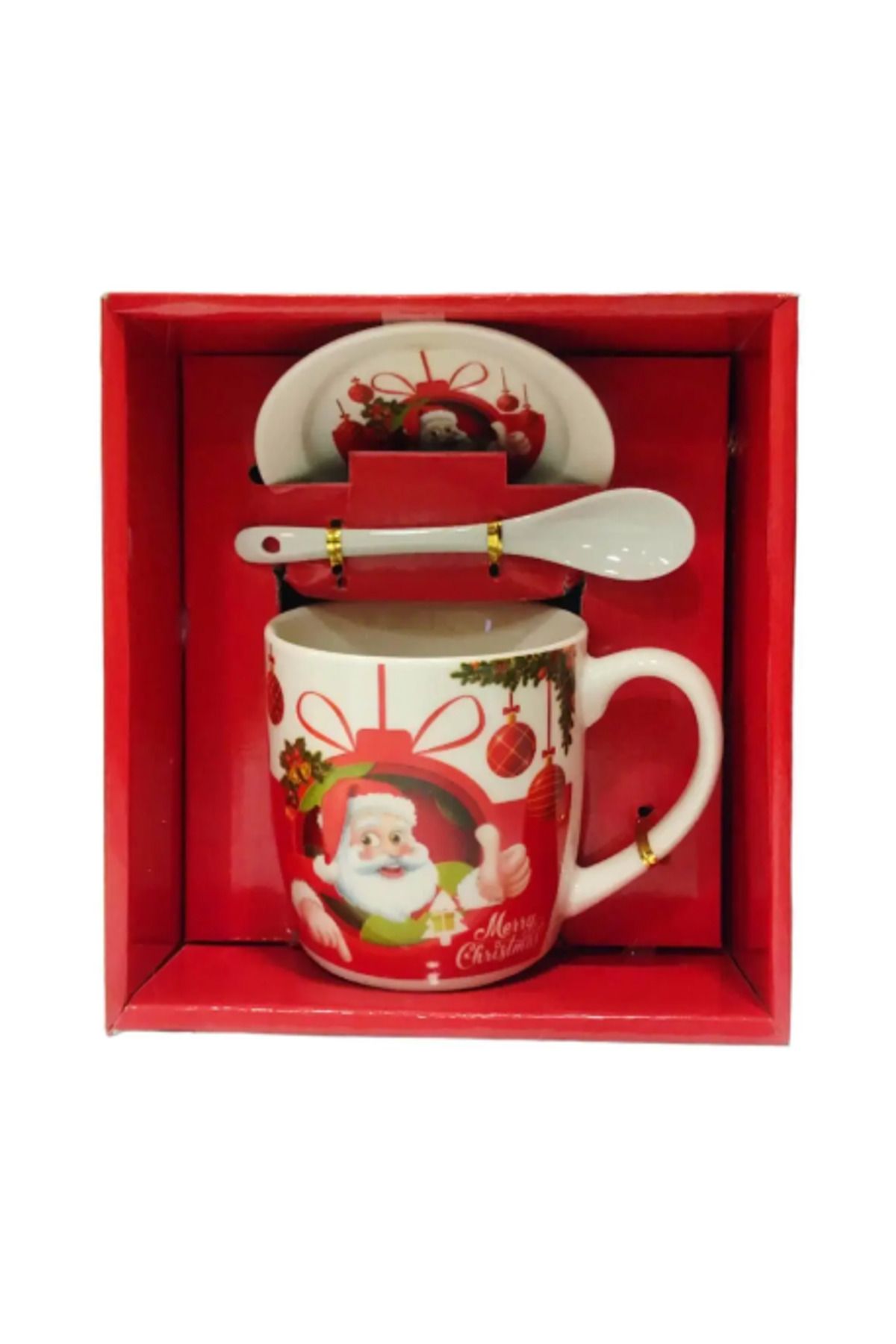 gnsstore Eh Noel Kupa Tabak Kaşık Kutulu - Biblo