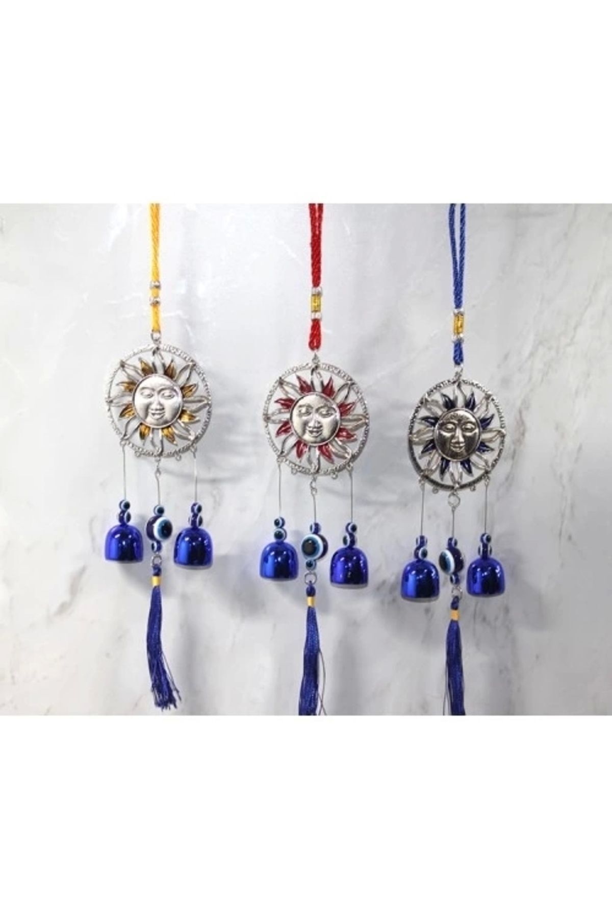 SerenityHaven Metal Nazar Boncuğu Çan Model 13