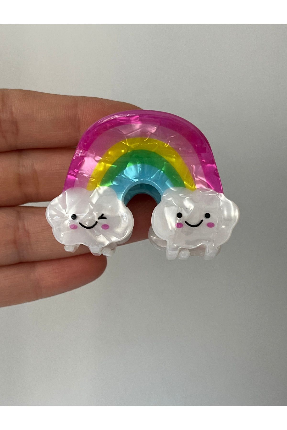 Twinssis Accessories Gökkuşağı Model Kemik Mandal Toka