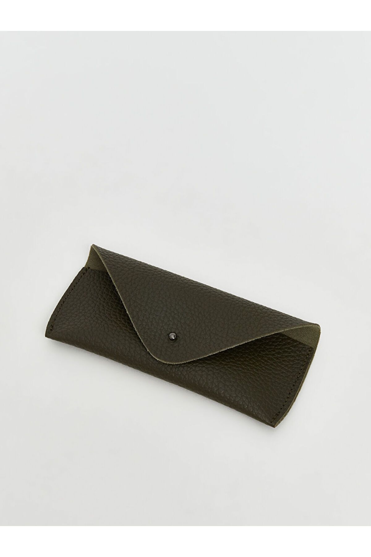 LC Waikiki-Khaki Leather Look Men's Glasses Case 1