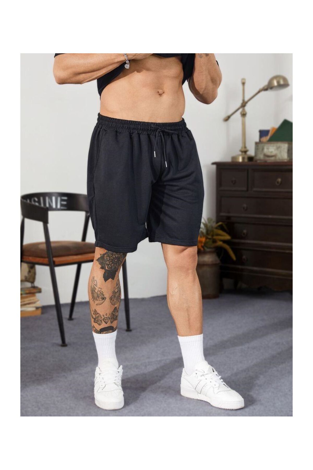 ModaSphere Unisex Siyah Şort