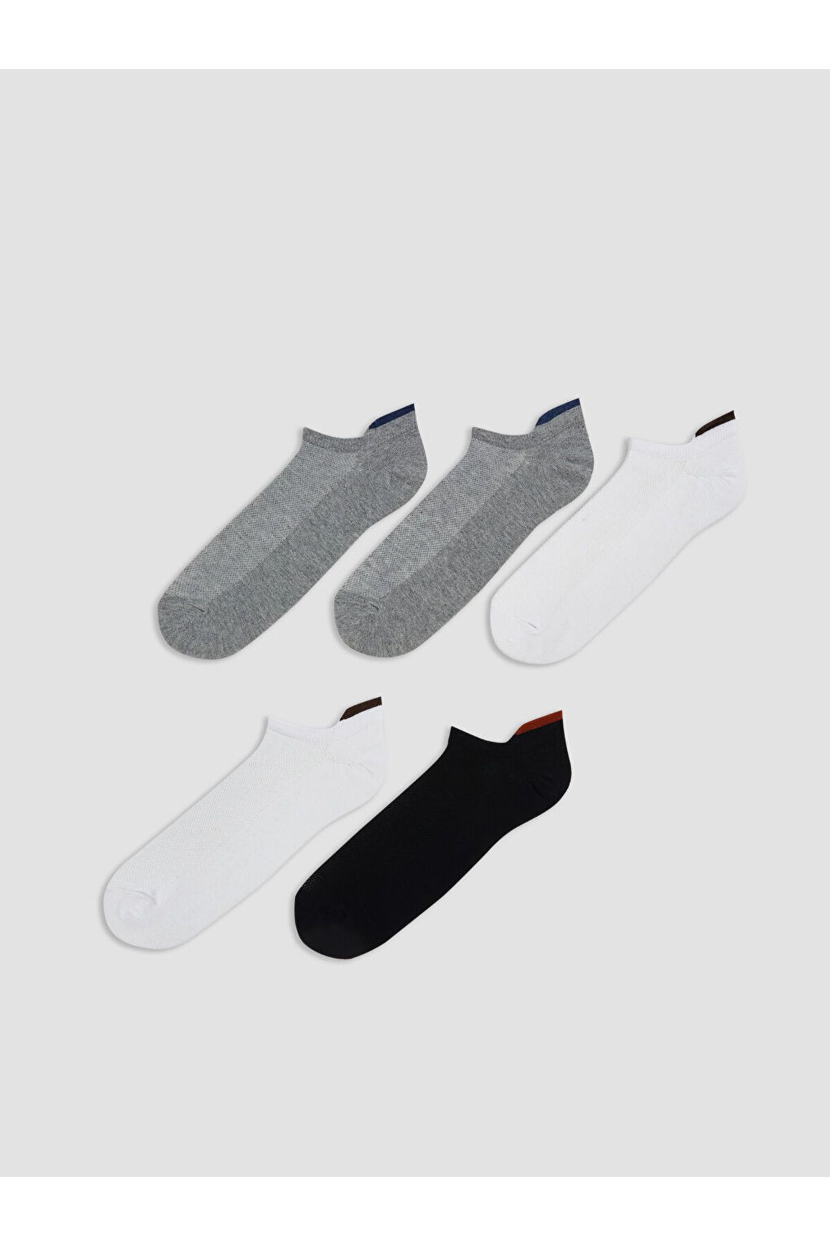 LC Waikiki LCW ACCESSORIES Karişik Erkek 5'li Paket Sneaker Çorap