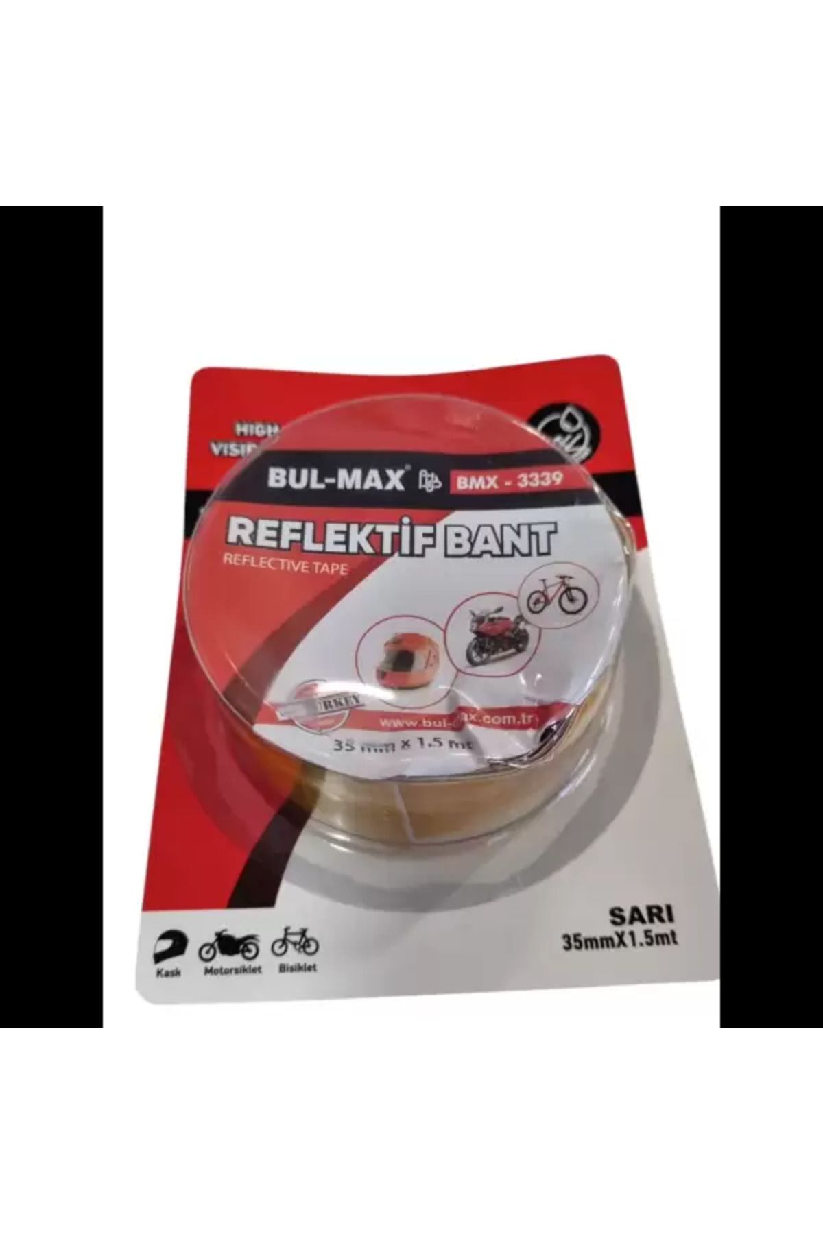 gnsstore Bul-max Reflektif Bant 35Mmx1,5M Sarı BMX-3339