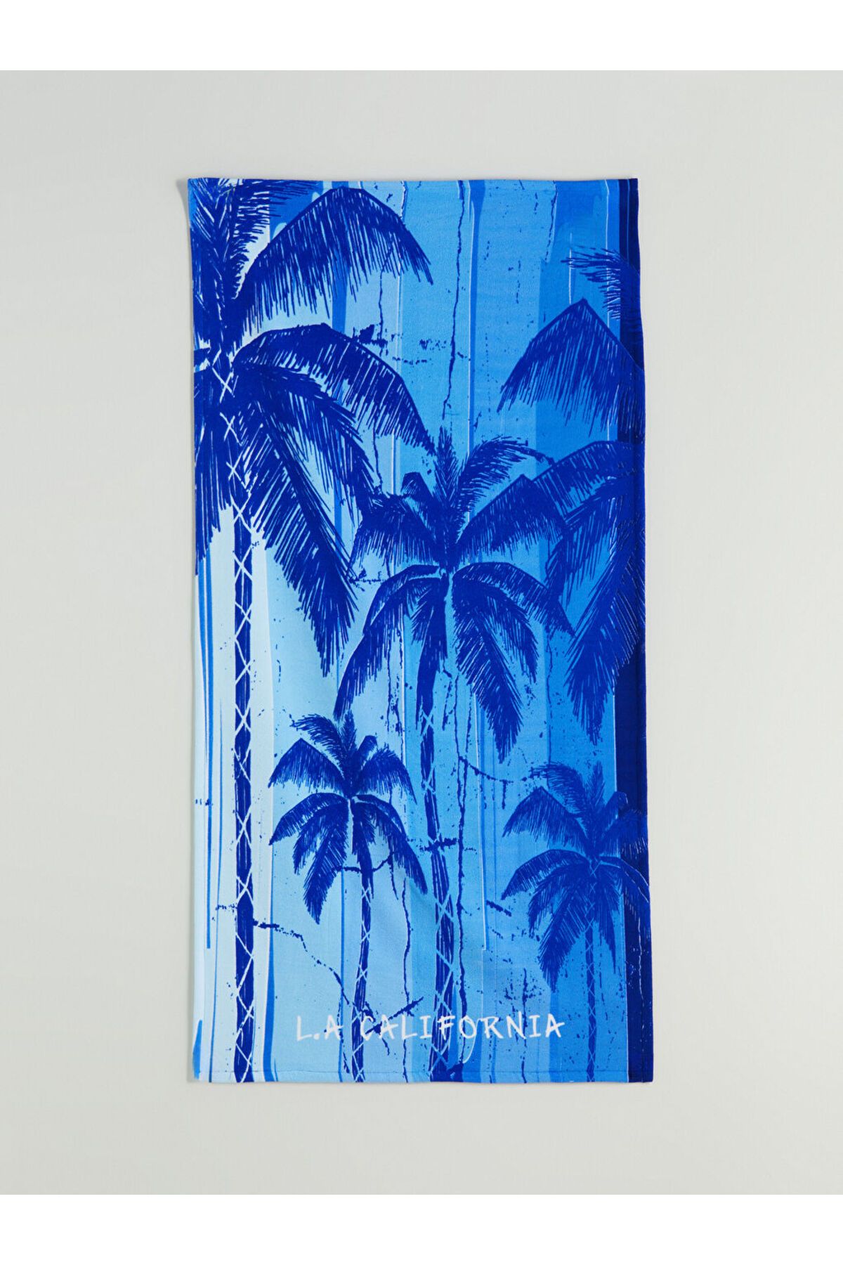 LC Waikiki Mavi Baskılı Erkek Plaj Havlusu 70x150 cm