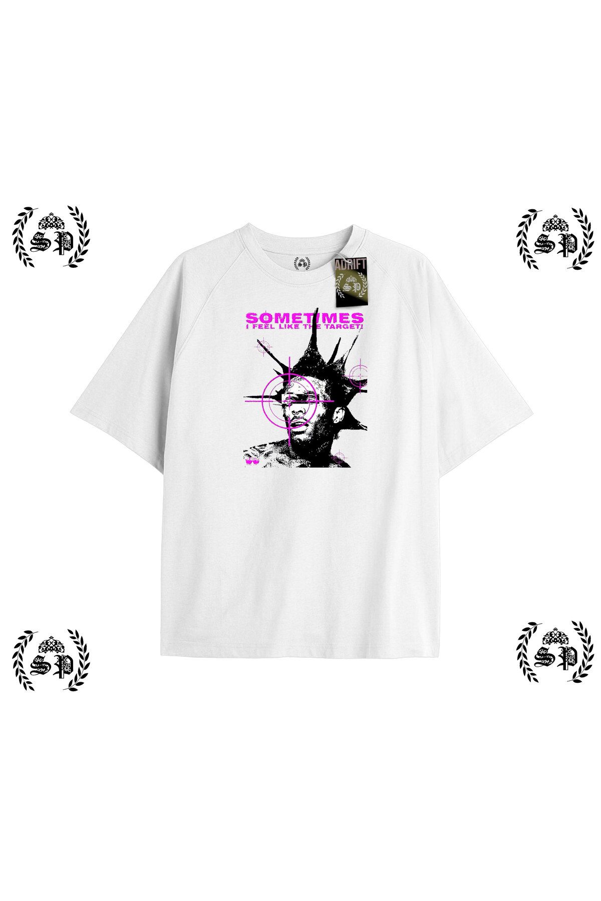 Tarzsokak Y2k Chief Keef Baskılı Beyaz T-shirt